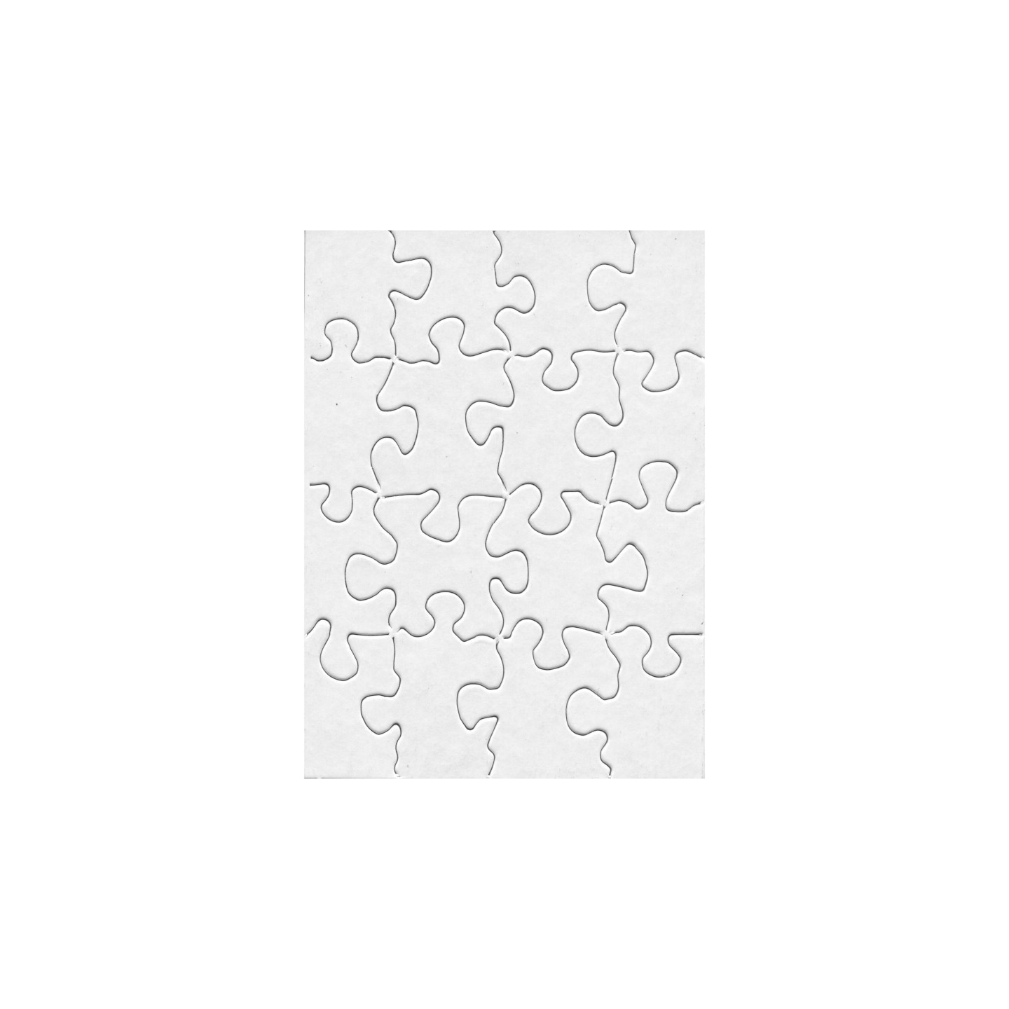 Hygloss® Compoz-A-Puzzle®, 4" x 5-1/2" Rectangle, 16 Pieces, 24 Puzzles