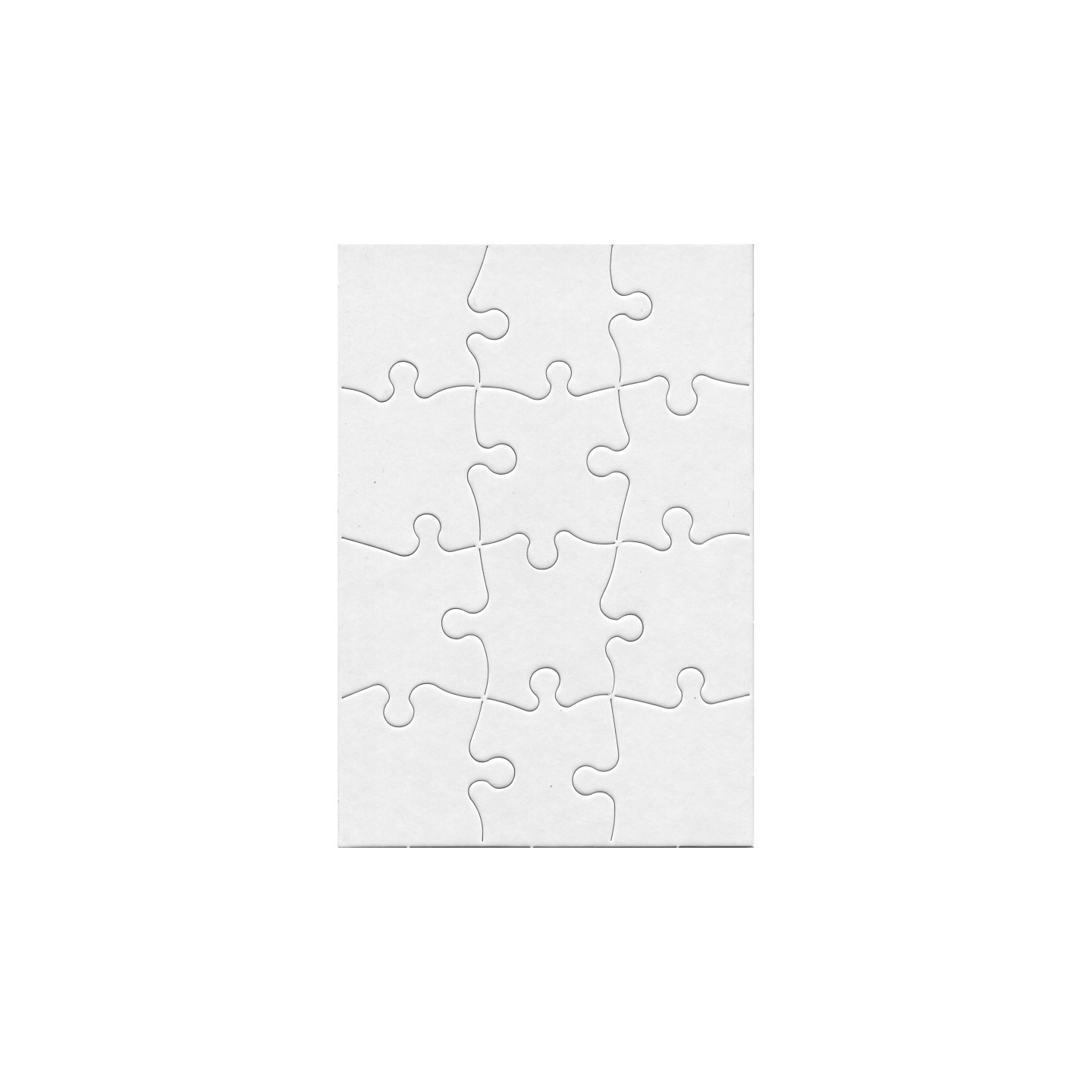 Hygloss® Compoz-A-Puzzle®, 5 1/2" x 8" Rectangle, 12-Piece, Pack of 24