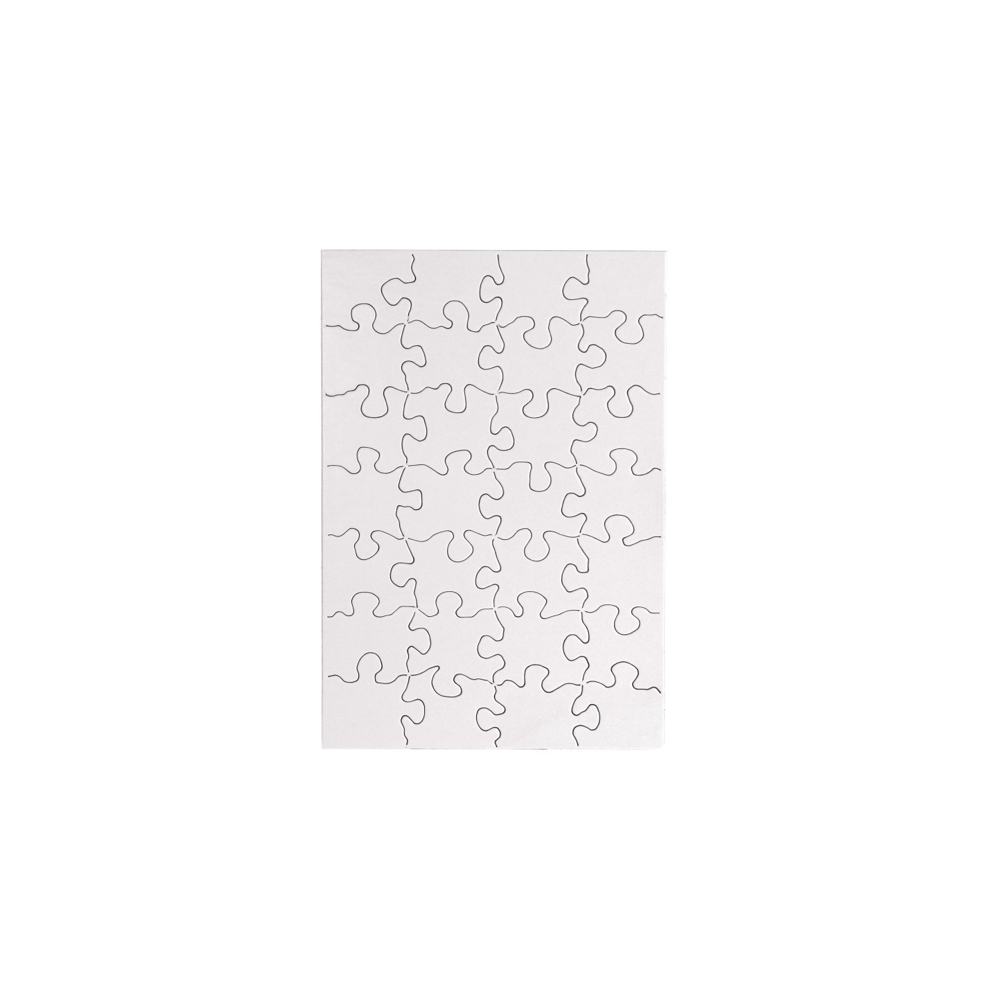 Hygloss® Compoz-A-Puzzle®, 5 1/2" x 8" Rectangle, 28-Piece, Pack of 24
