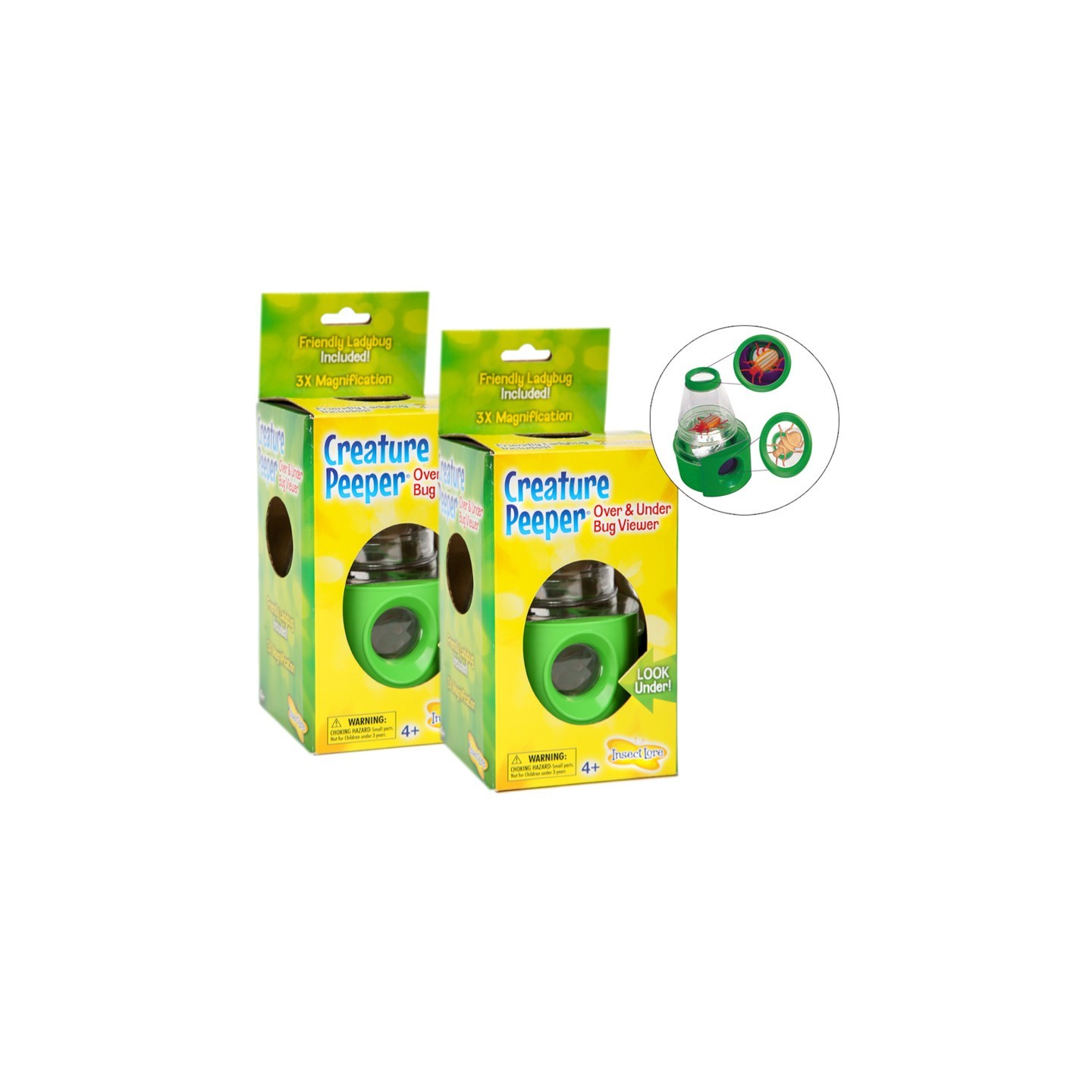 Insect Lore Creature Peeper Above-Below 3D View, Pack of 2