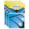 Insect Lore Dress-Up Morpho Butterfly Wings, Blue, Pack of 3