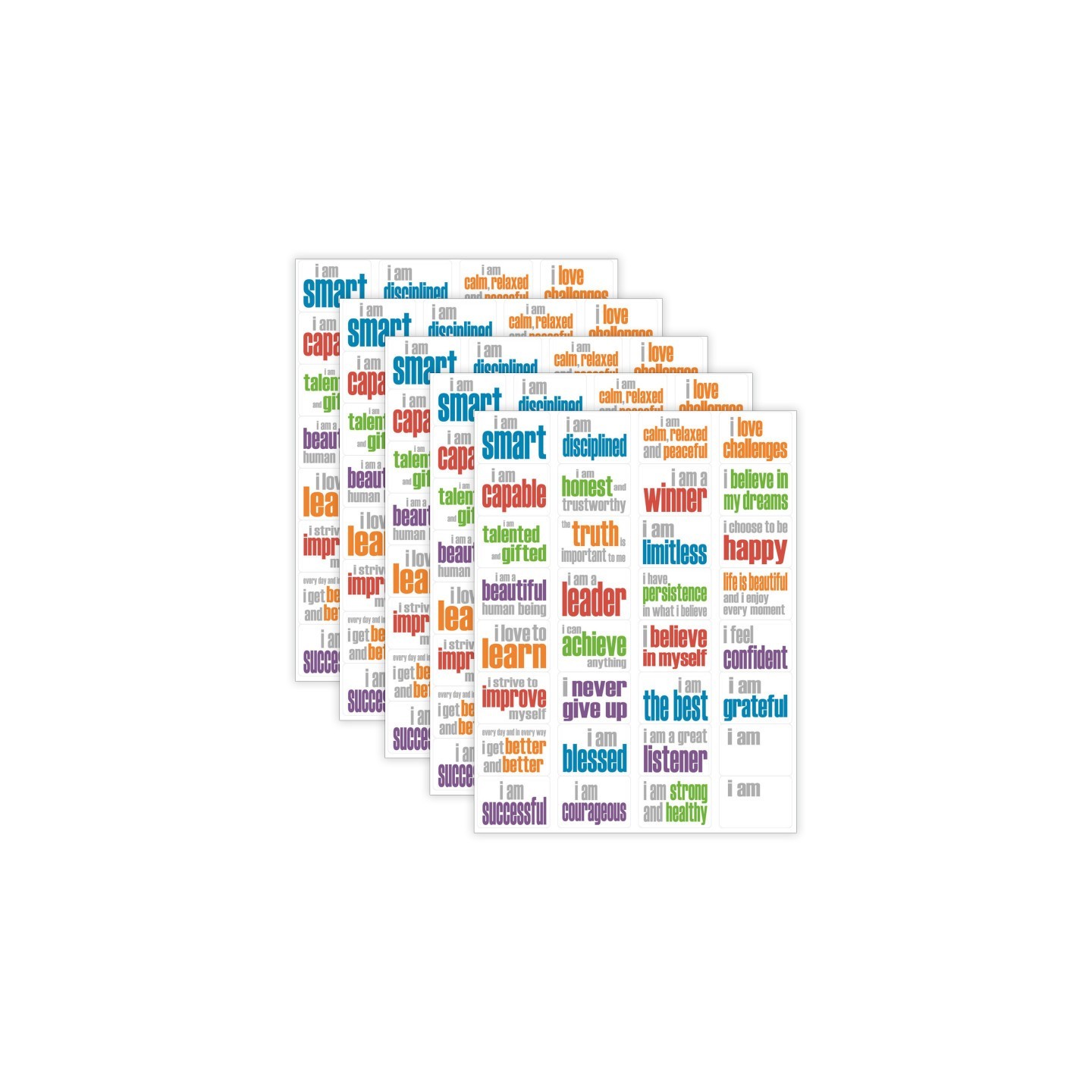 Inspired Minds Say it! Think it! Live it! Incentive Stickers, Pack of 160