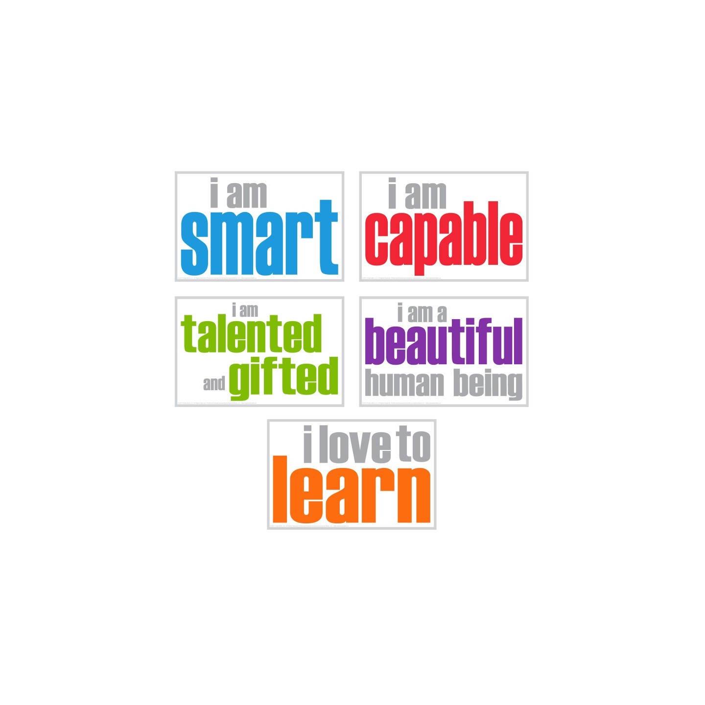 Inspired Minds Self-Esteem Posters, Pack of 5
