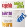 Inspired Minds Note Cards with Envelope, Self-Esteem Booster Set, 2 Each of 5 Titles, Set of 10