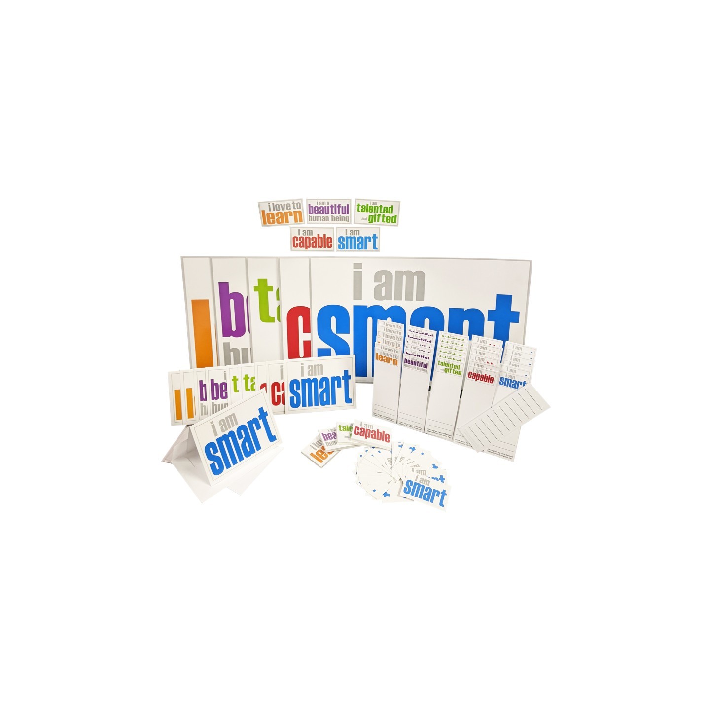 Inspired Minds Self-Esteem Ultra Booster Set, Posters, Magnets, Notes, Page Keepers, Note Cards, 150 Pieces