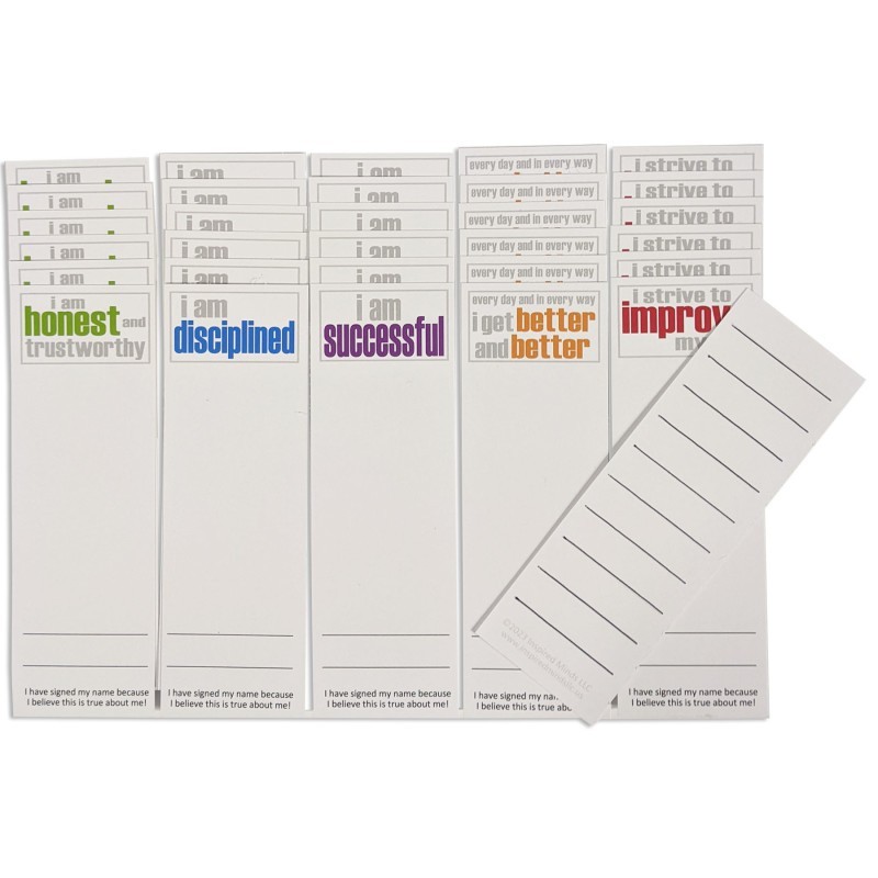 Inspired Minds Page Keepers Bookmarks, Inner Strength Booster Set, 6 Each of 5 Titles, Set of 30