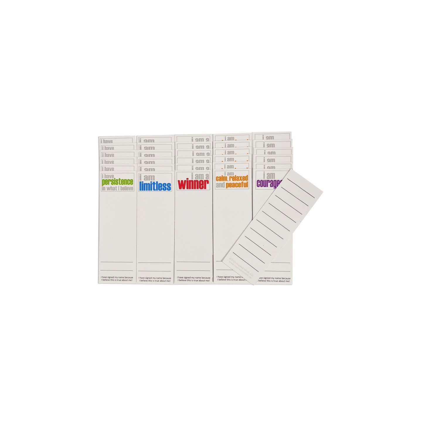 Inspired Minds Page Keepers Bookmarks, Hopefulness Booster Set, 6 Each of 5 Titles, Set of 30