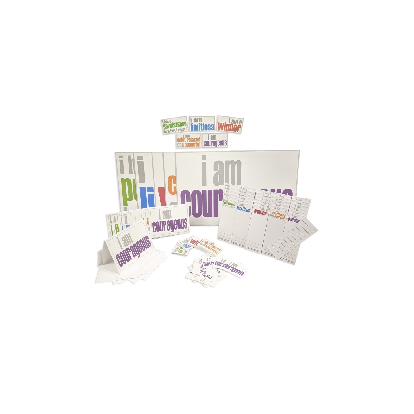 Inspired Minds Hopefulness Ultra Booster Set, Posters, Magnets, Notes, Page Keepers, Note Cards, 150 Pieces