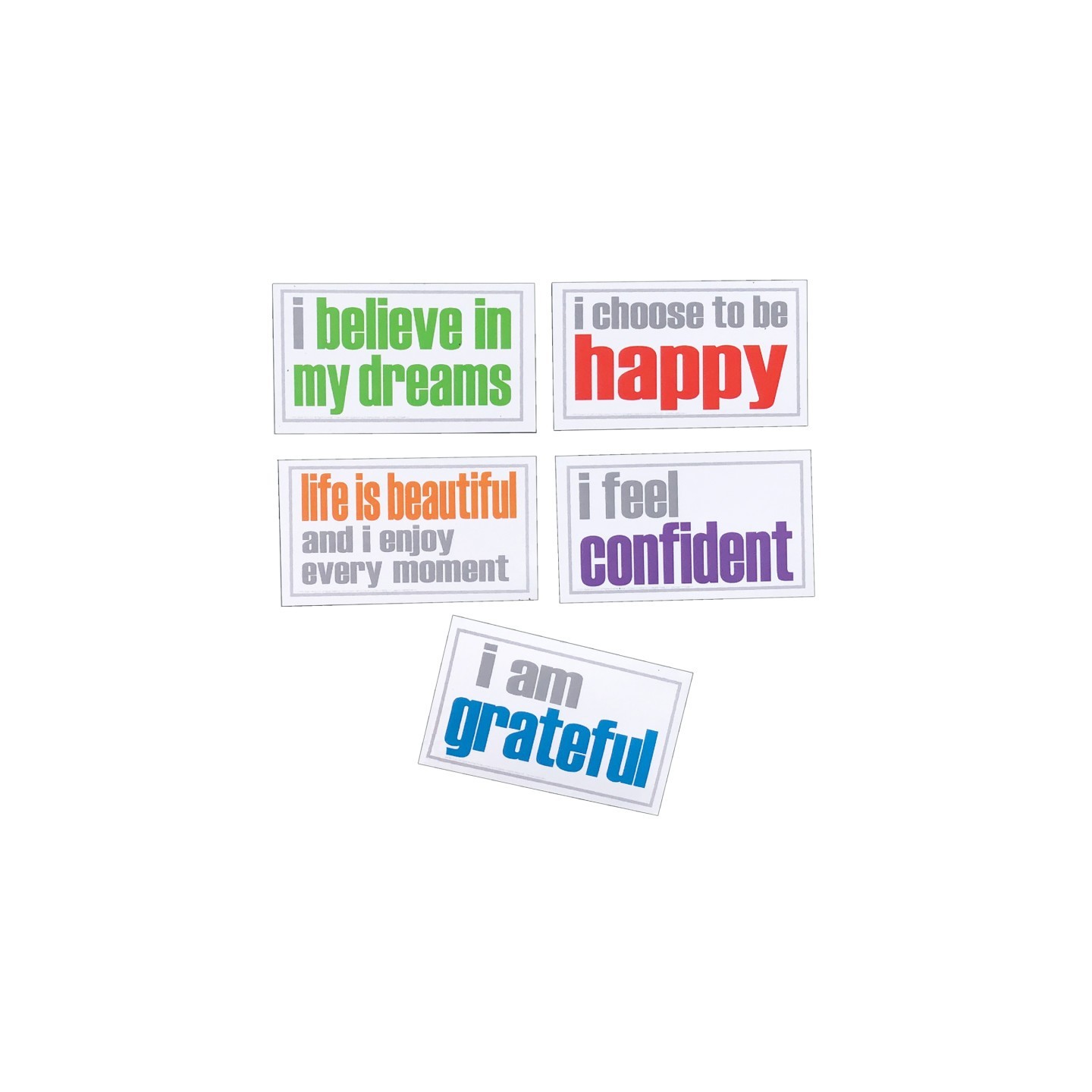 Inspired Minds Confidence Magnets, Pack of 5
