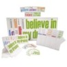 Inspired Minds Confidence Ultra Booster Set, Posters, Magnets, Notes, Page Keepers, Note Cards, 150 Pieces