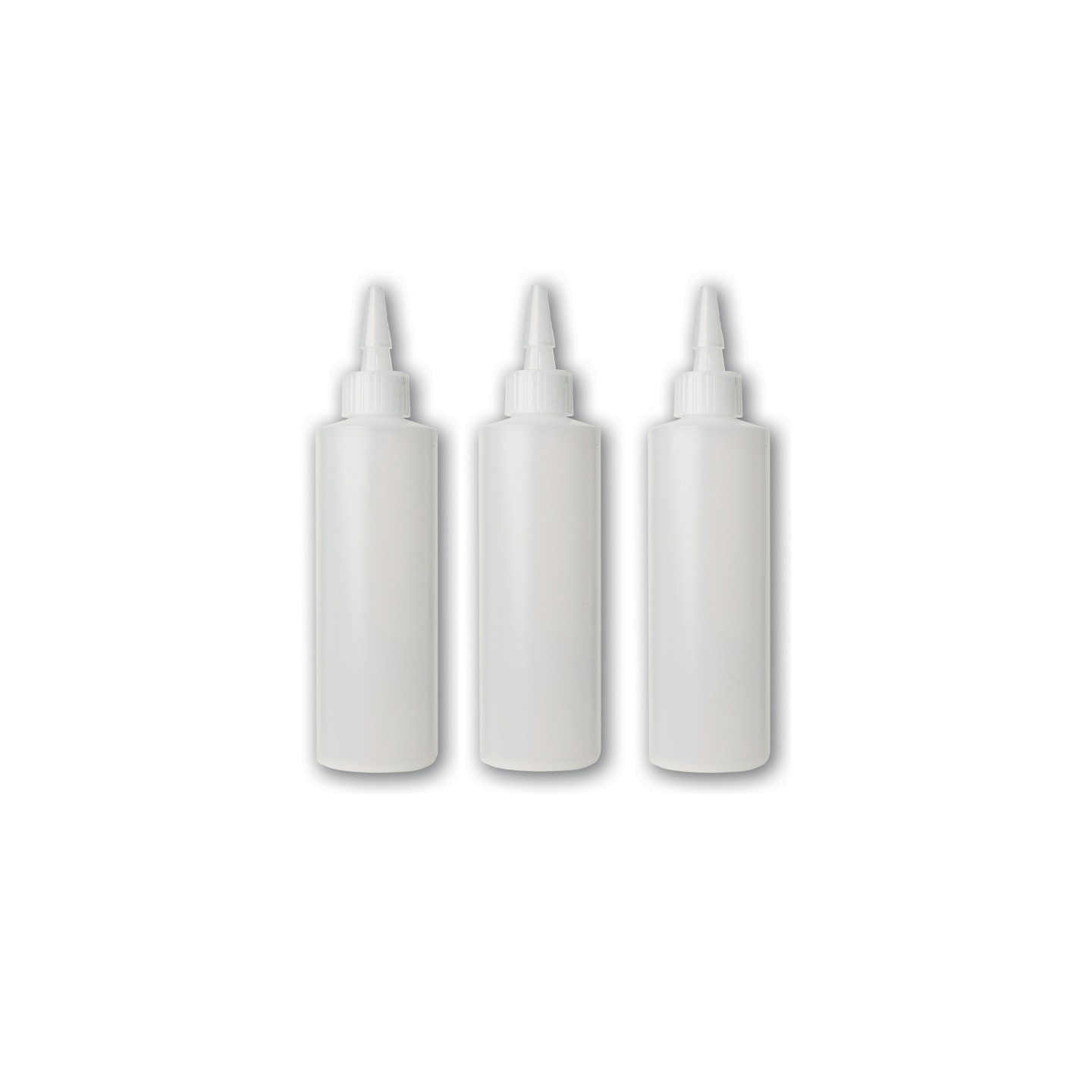 Jacquard Plastic Squeeze Applicator Bottle, 8 oz, Pack of 3
