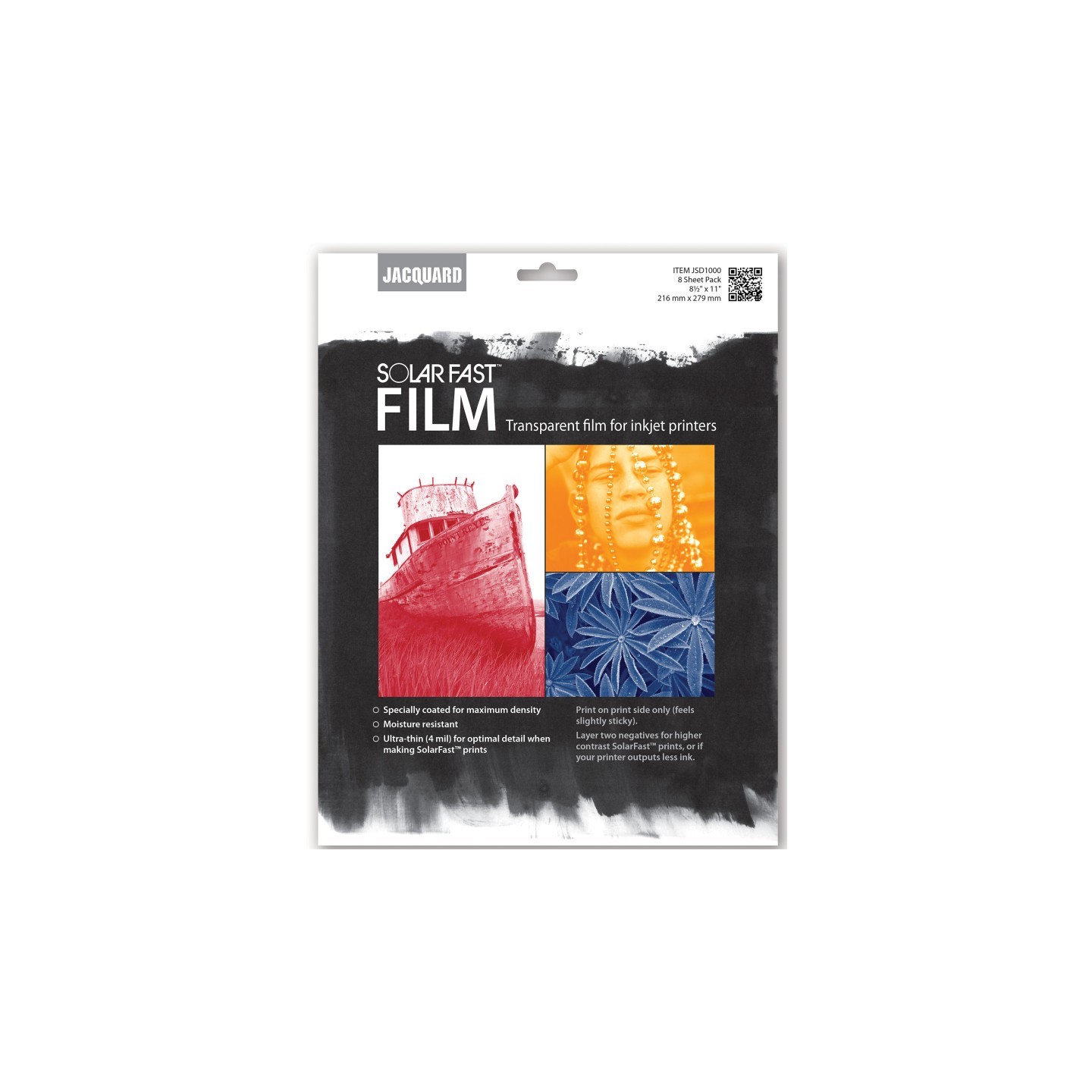 Jacquard SolarFast Film, 8.5" x 11", 8 Sheet Pack