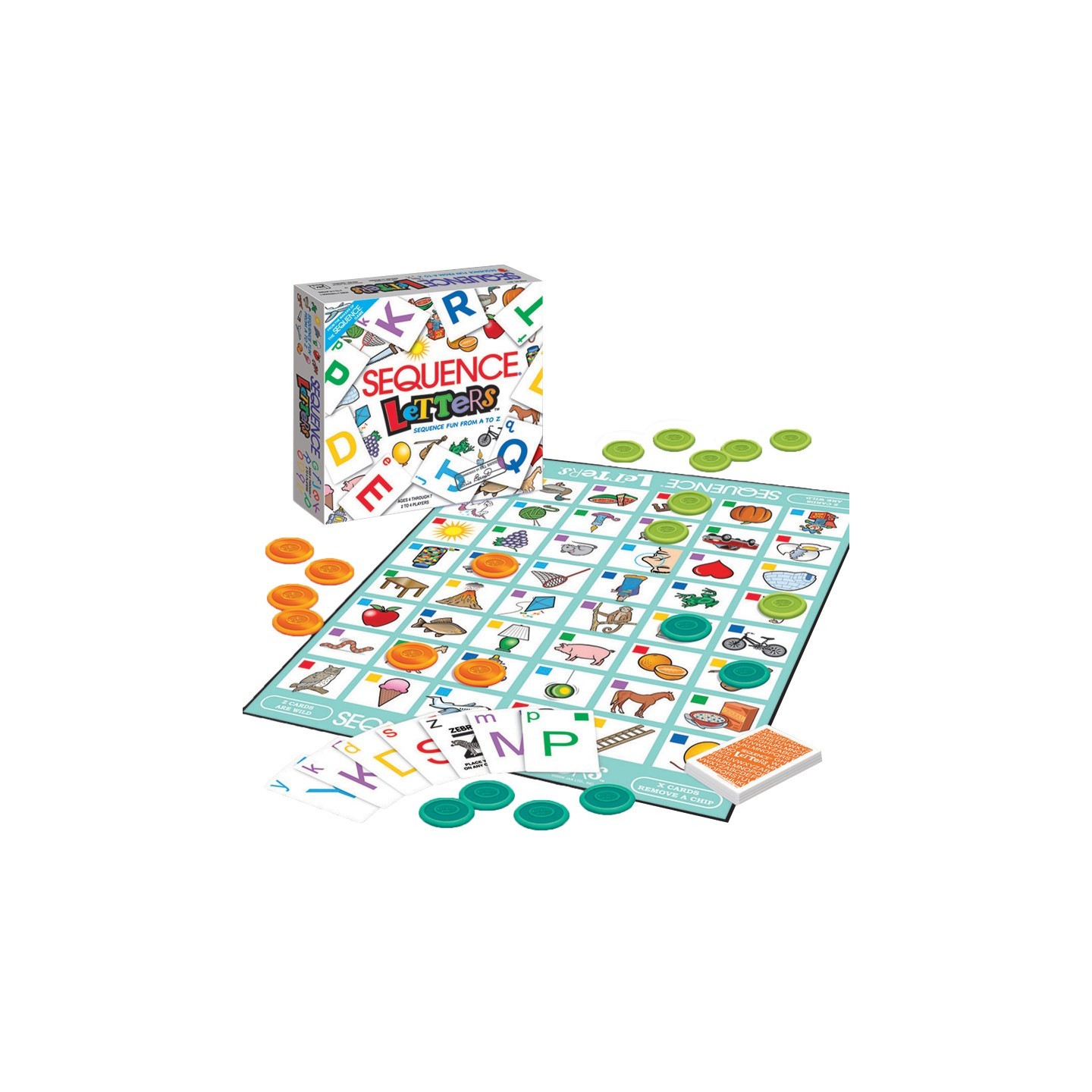 JAX Ltd. Sequence® Letters Board Game for Kids