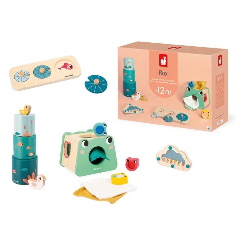 Janod® Toy Box - 4 Toys - 12 Months