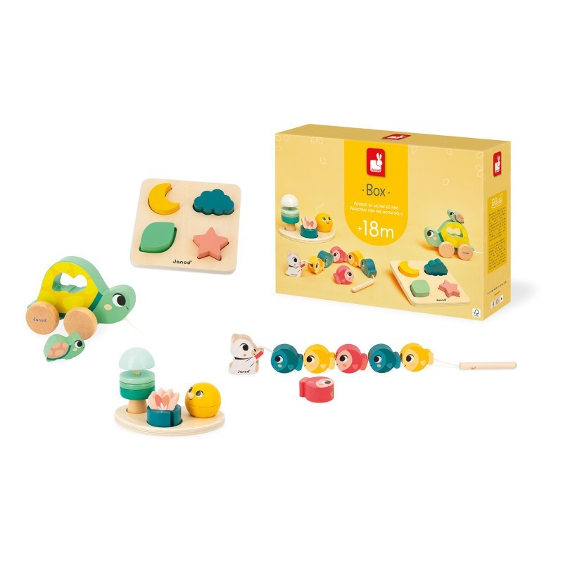 Janod® Toy Box - 4 Toys - 18 Months