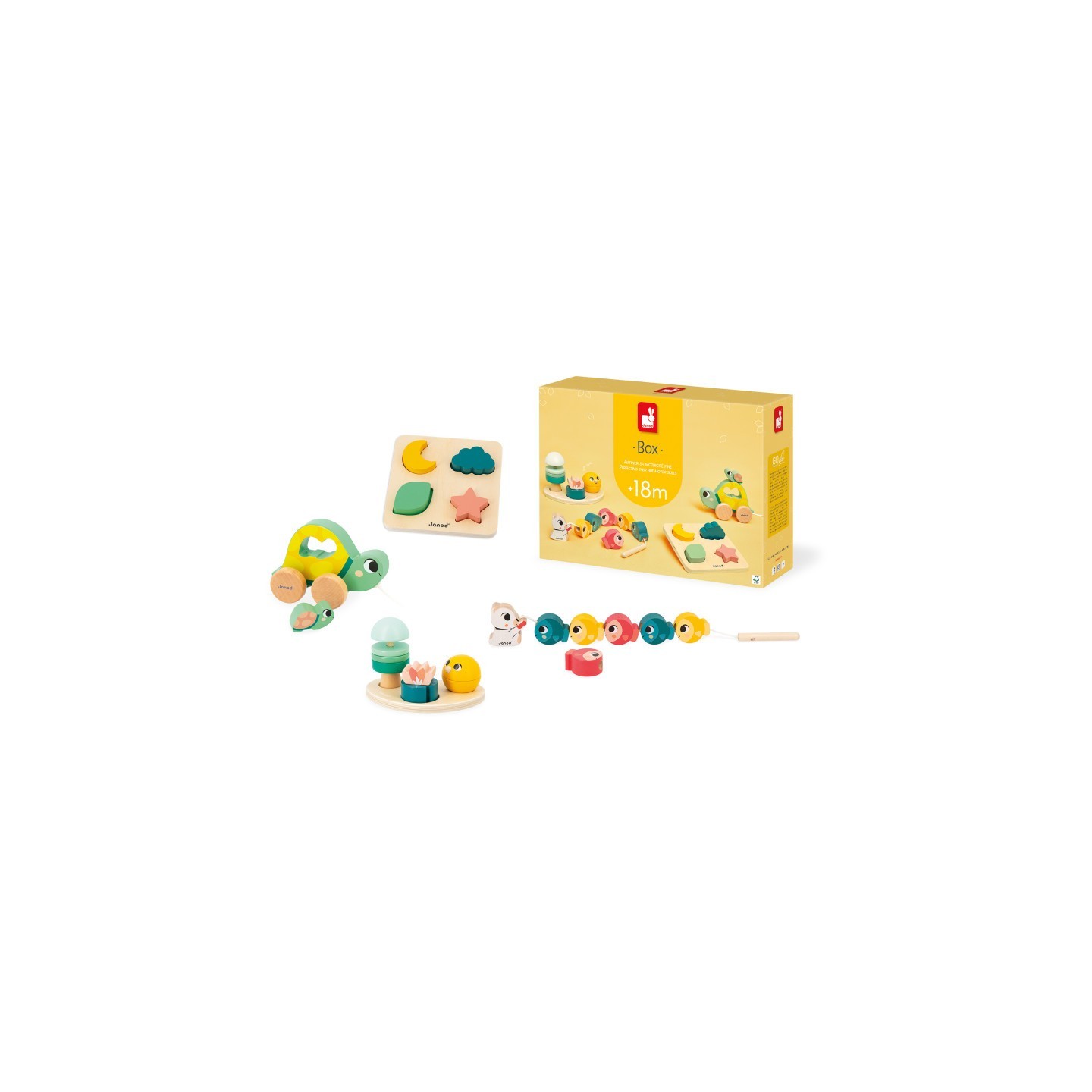 Janod® Toy Box - 4 Toys - 18 Months