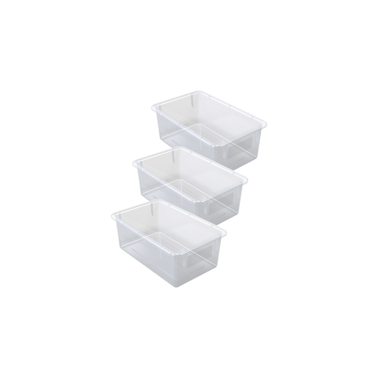 Jonti-Craft® Cubbie Tray, Clear, Pack of 3