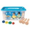JOVI Plastilina Modeling Clay Baby School Pack, 20 Bars & 9 Stamps