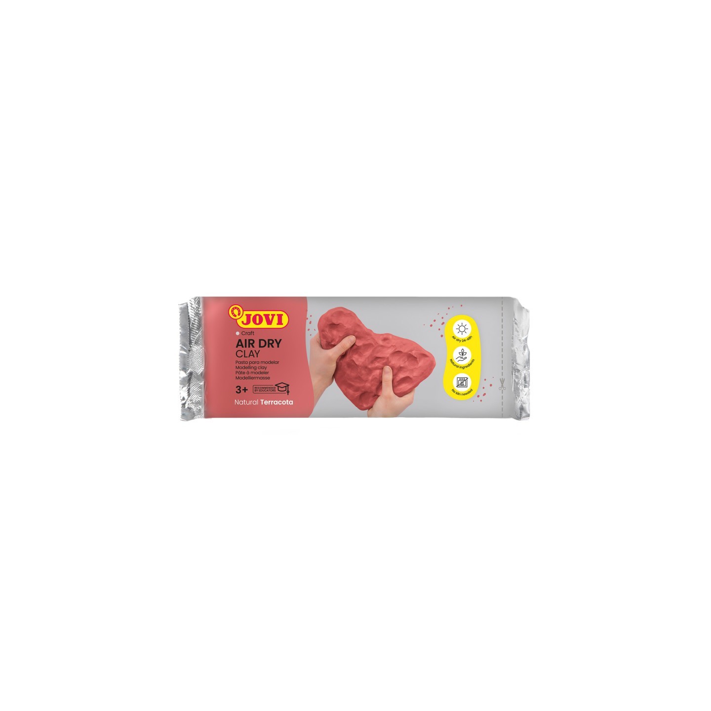 JOVI Air Dry Clay, Terracotta, 2.2lb Bar