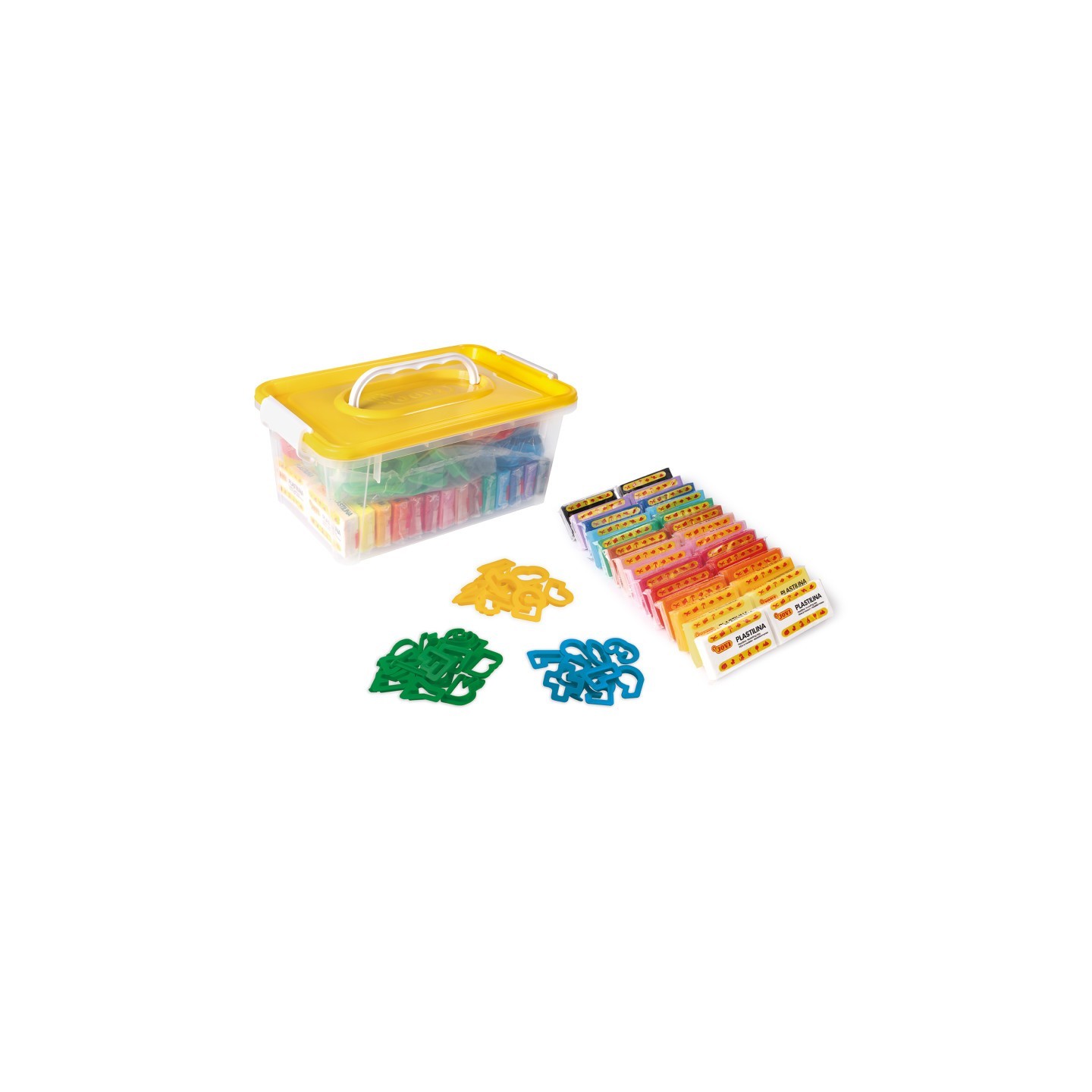 JOVI Plastilina Modeling Clay School Pack, 28 Bars, 3 Accessory Packs