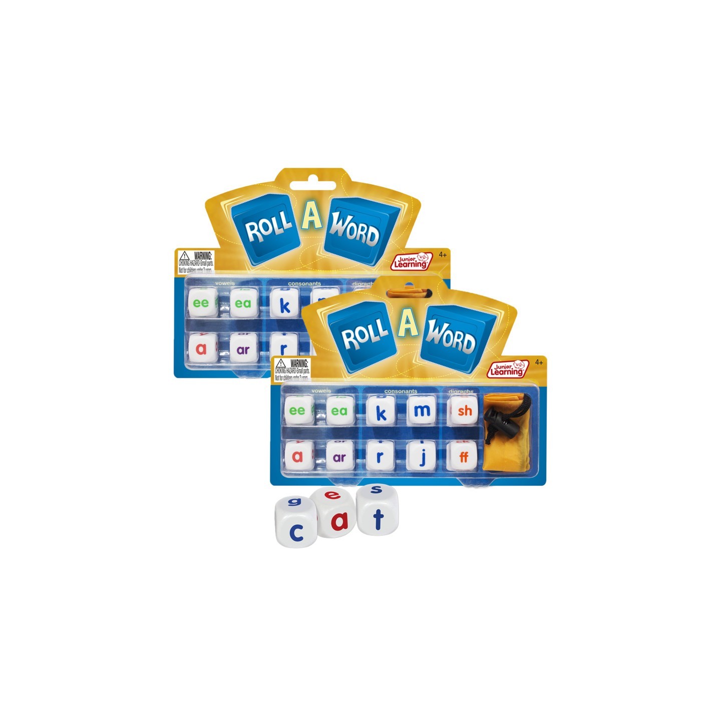 Junior Learning® Roll A Word Game, 2 Games