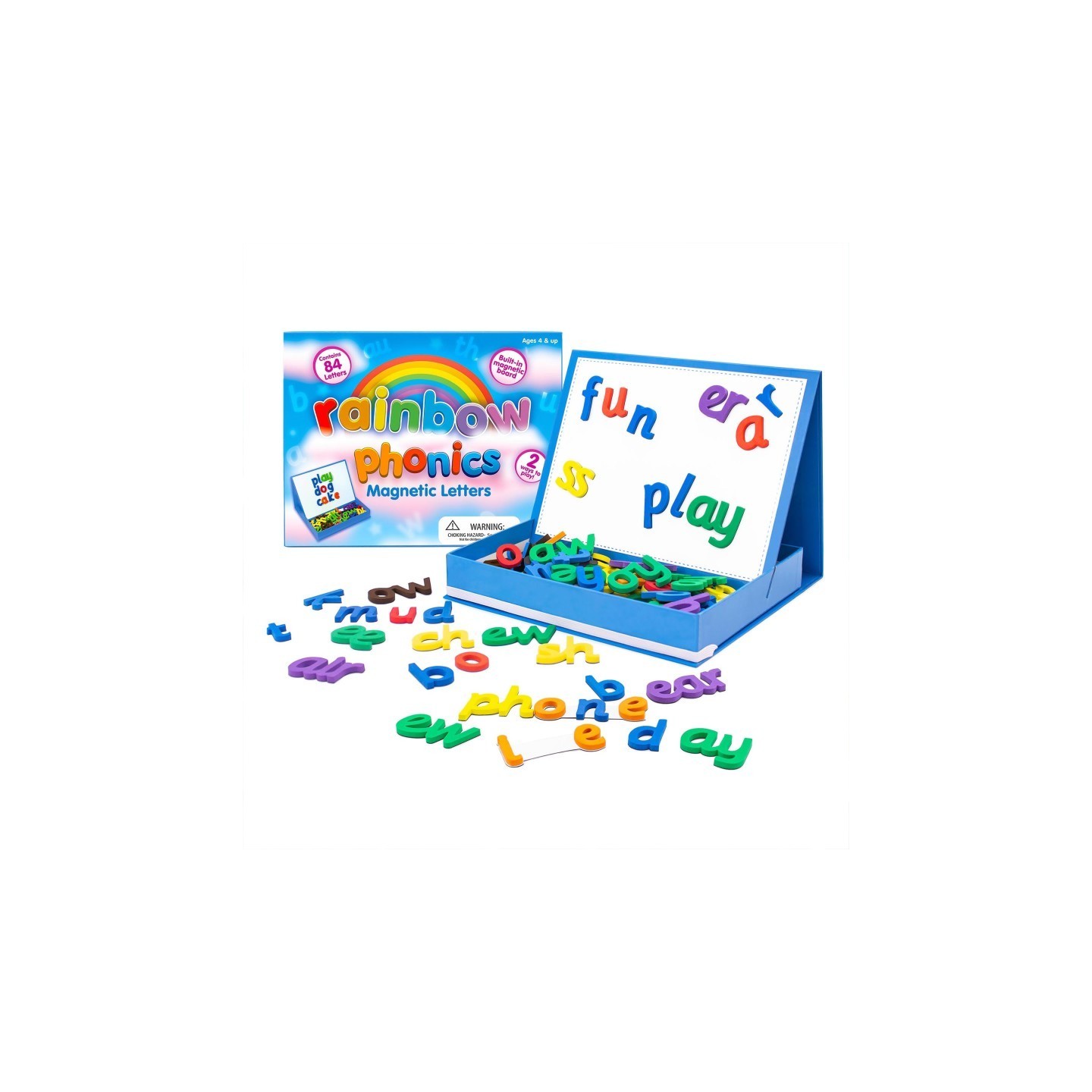 Junior Learning® Rainbow Phonics Magnetic Letters, 85 Pieces