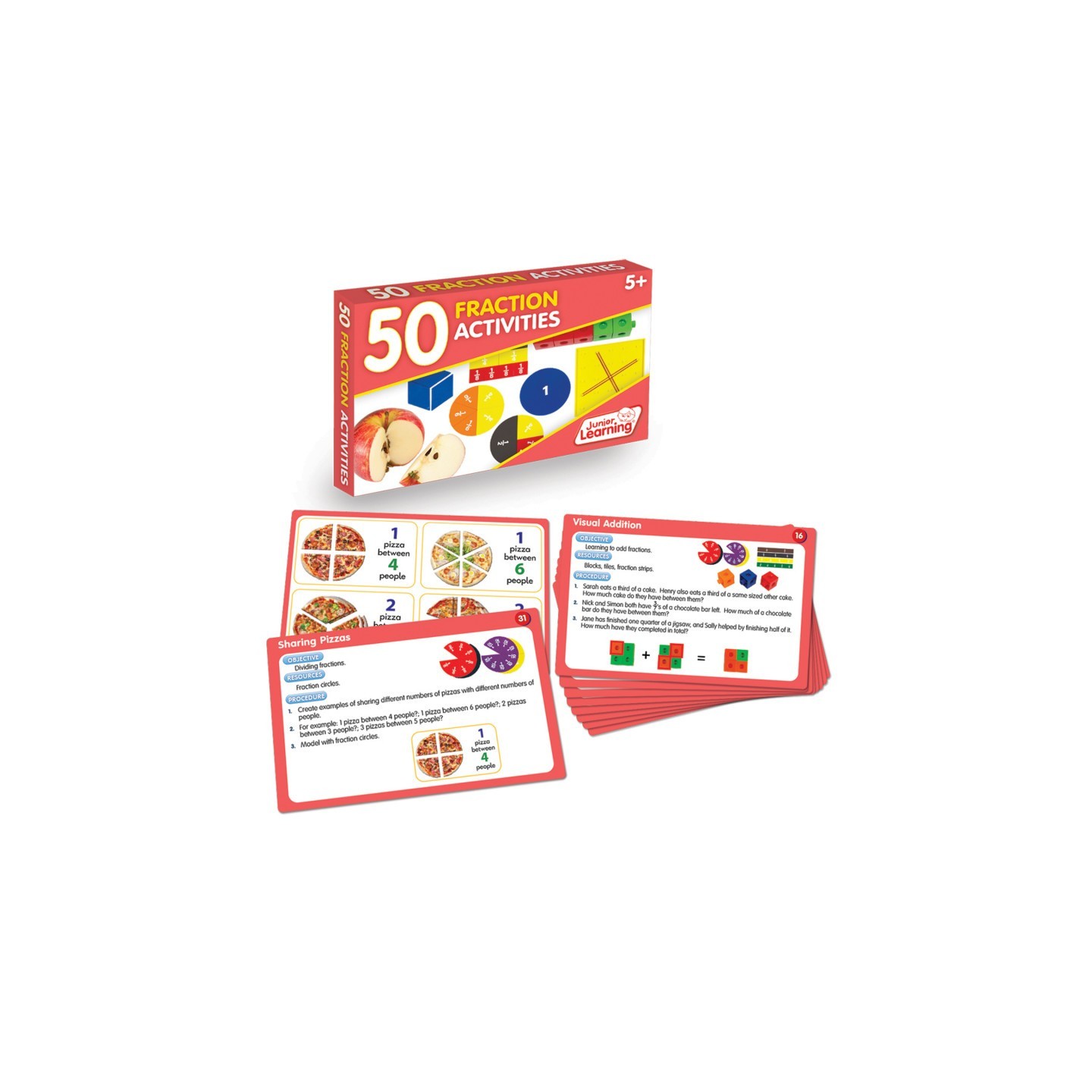 Junior Learning® 50 Fraction Activities