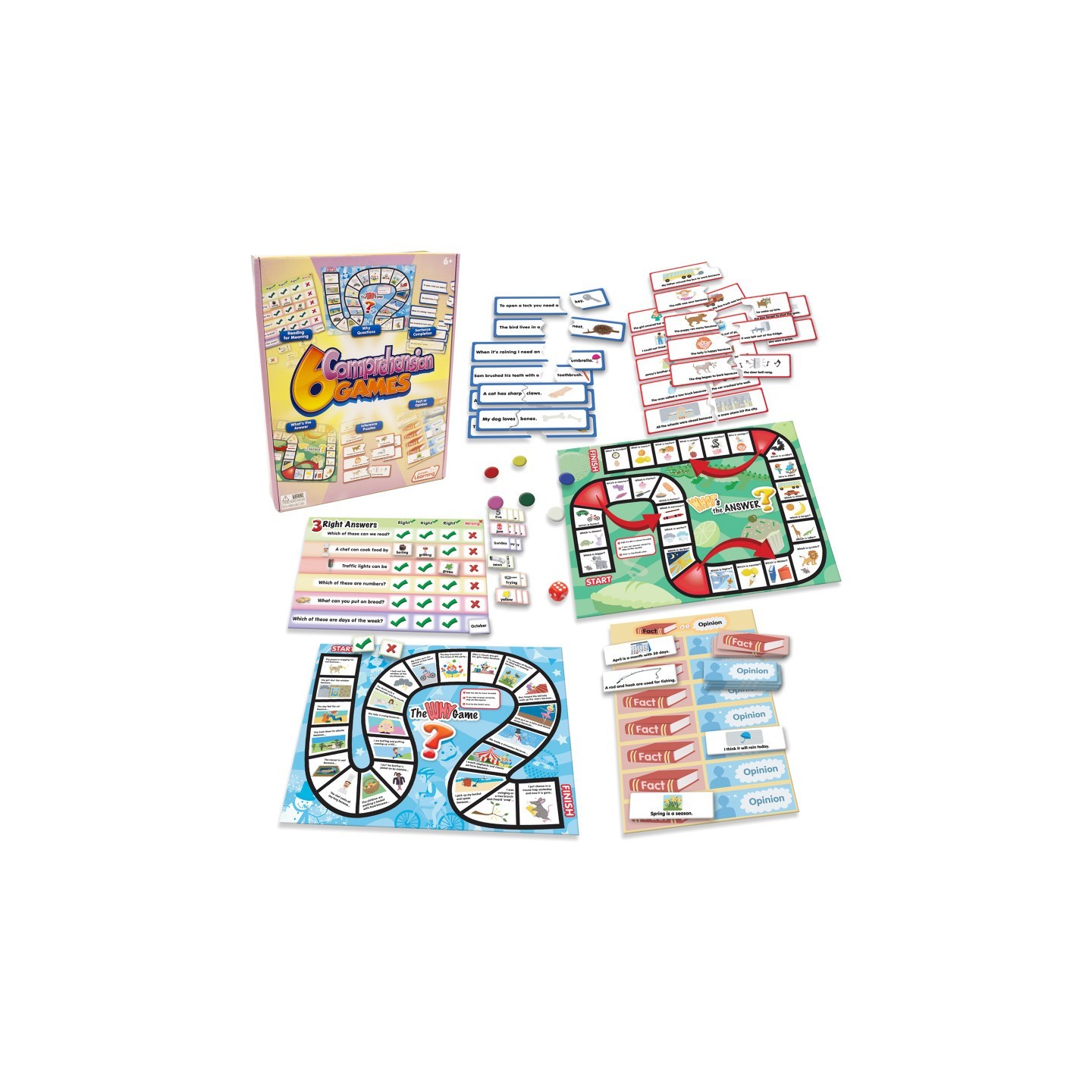 Junior Learning® 6 Comprehension Games