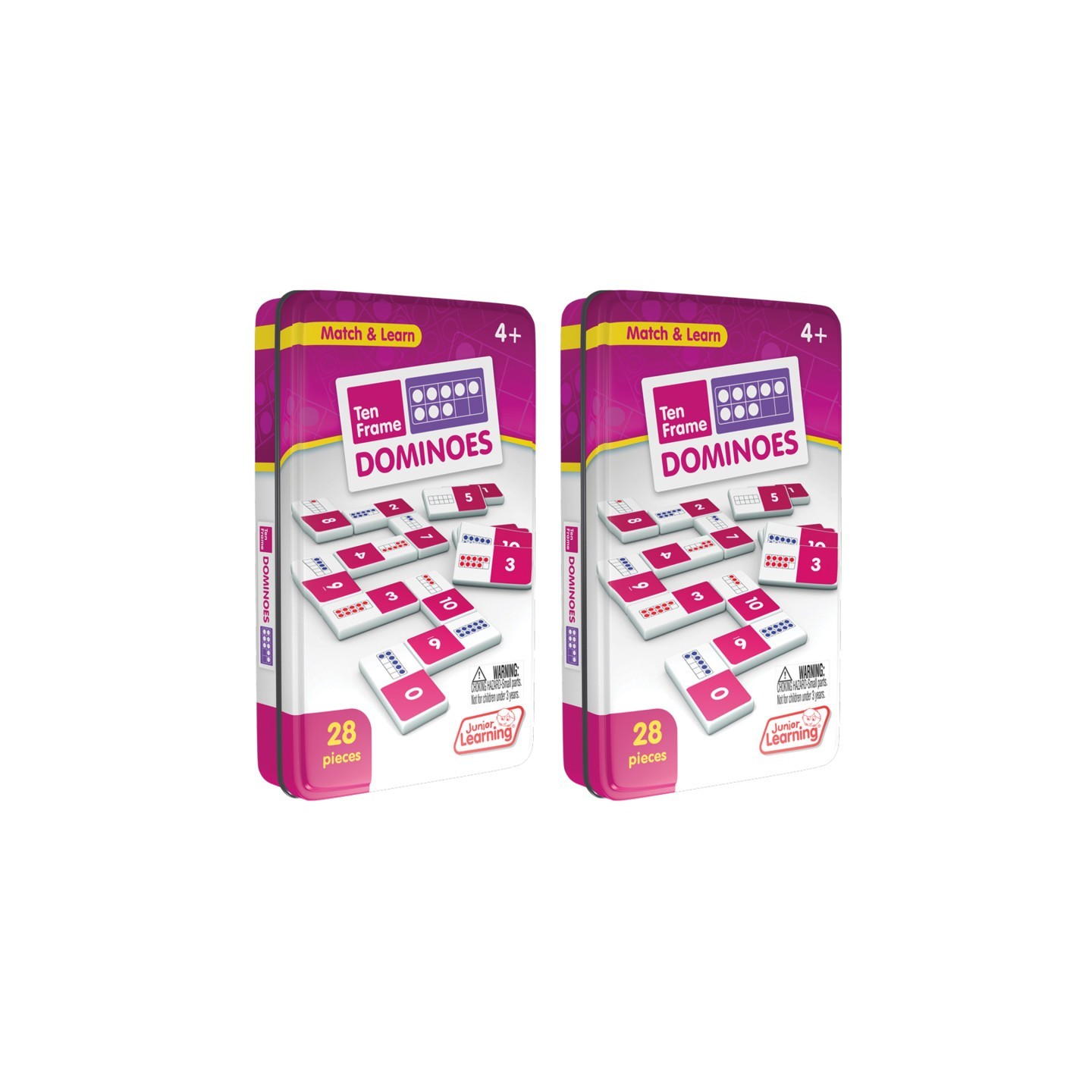 Junior Learning® Ten Frames Dominoes, 2 Sets