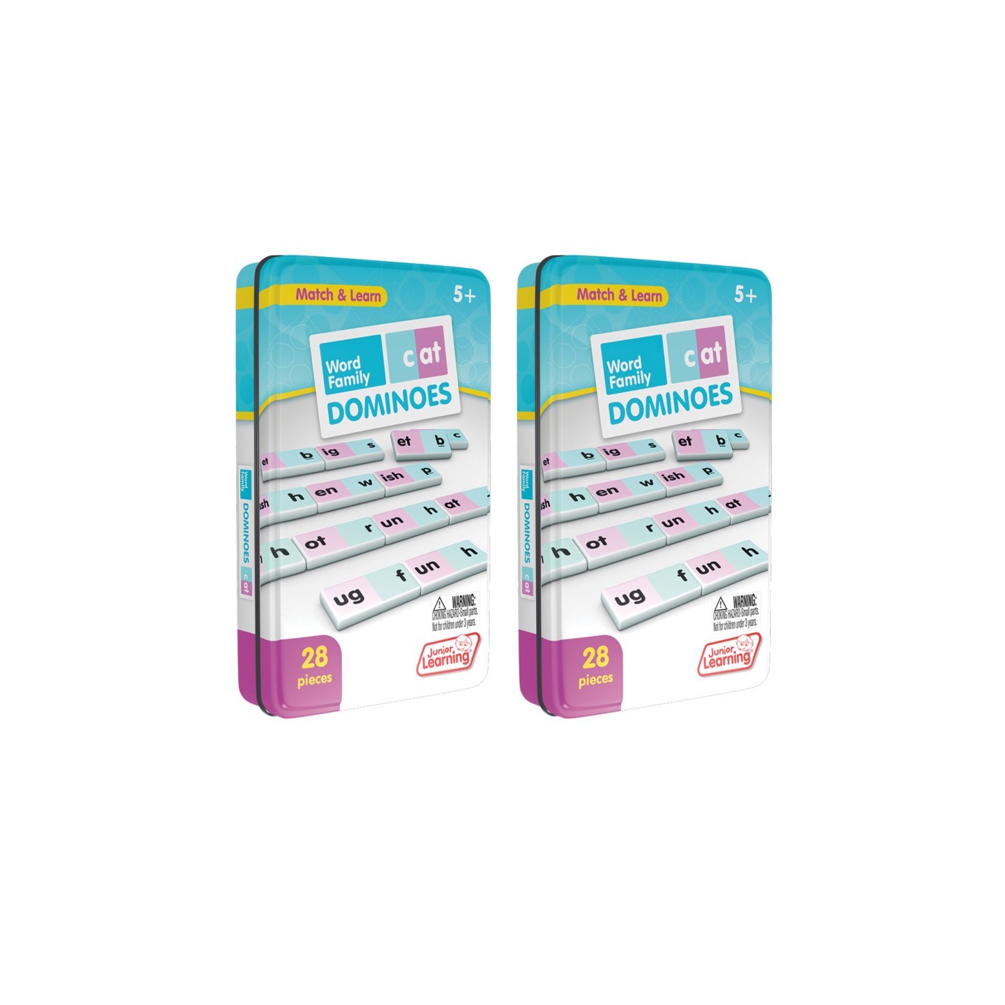 Junior Learning® Word Family Dominoes, 2 Sets