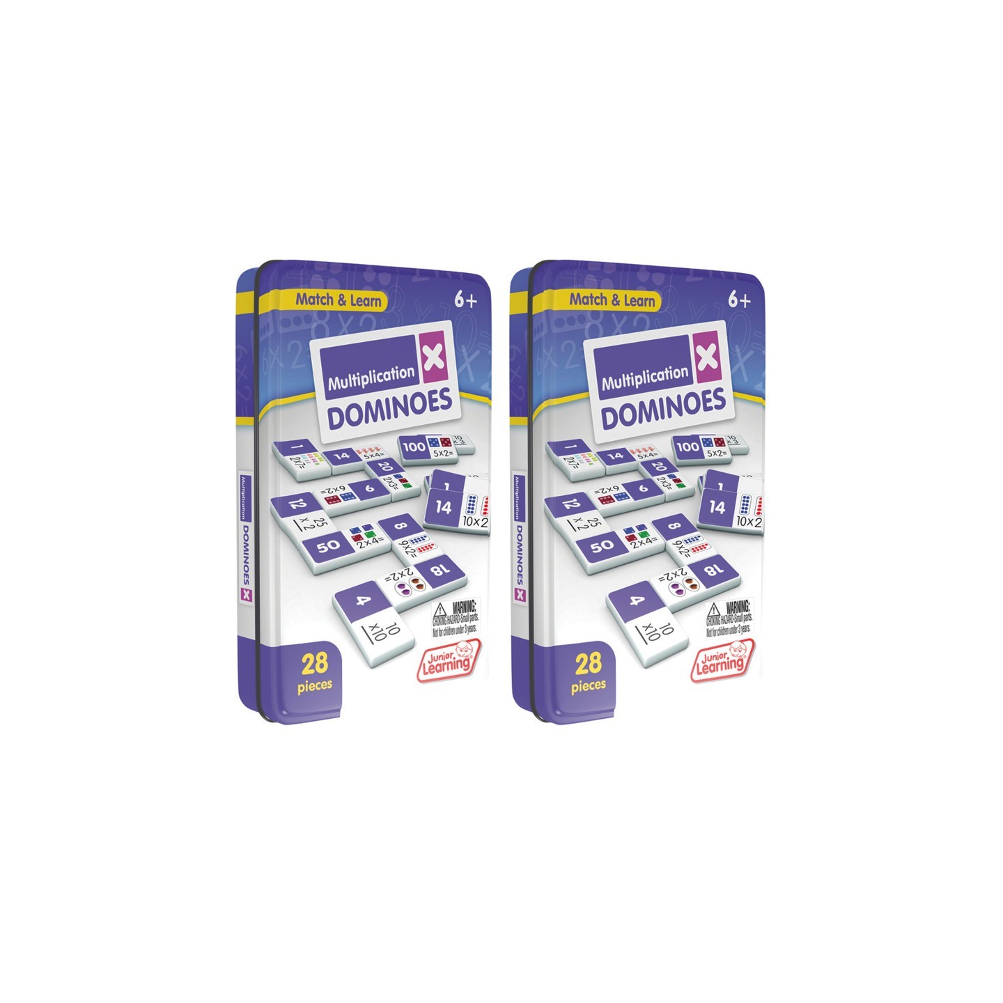 Junior Learning® Multiplication Dominoes, 2 Sets