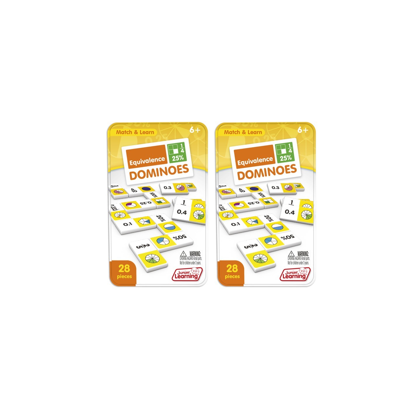 Junior Learning® Equivalence Dominoes, 2 Sets