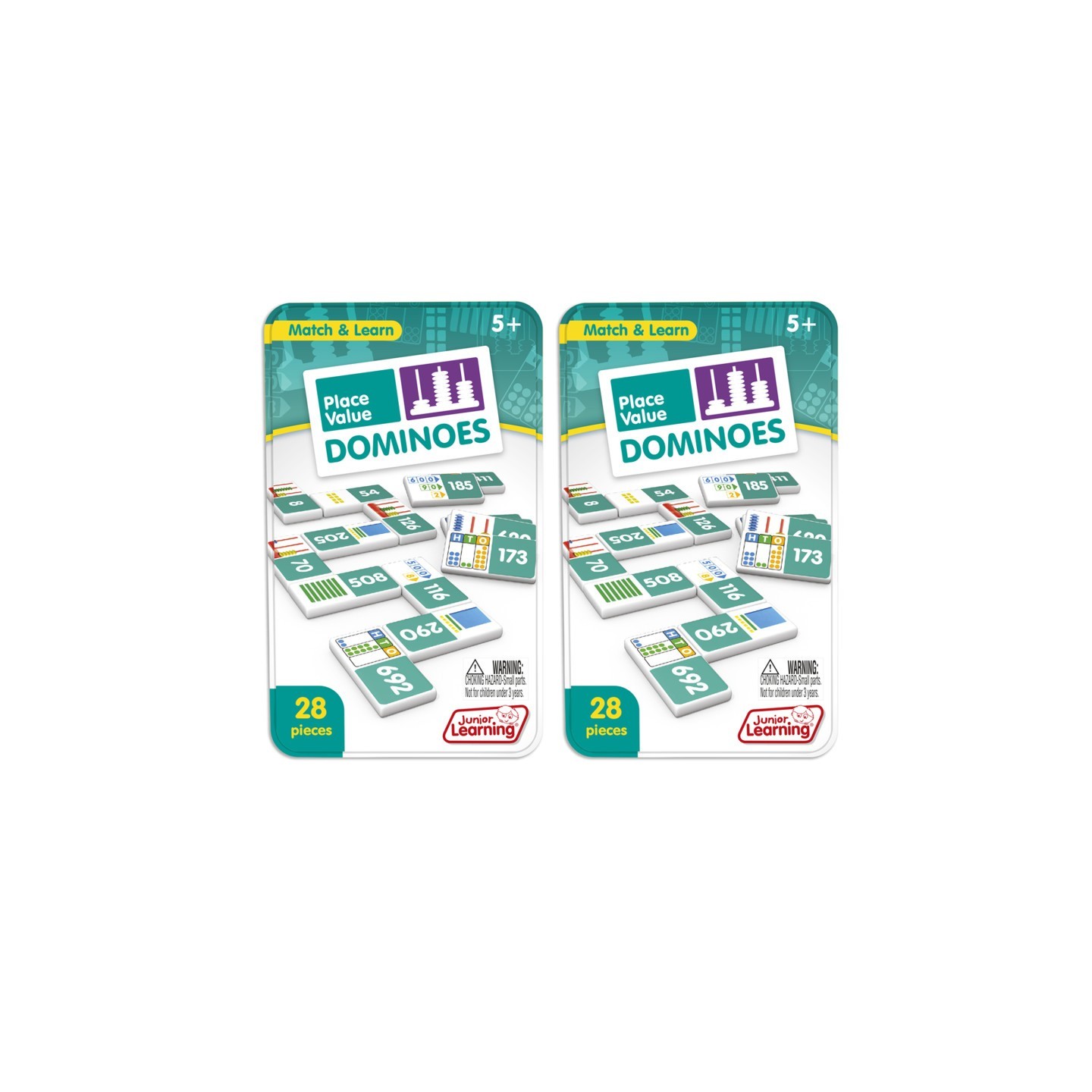 Junior Learning® Place Value Dominoes, 2 Sets