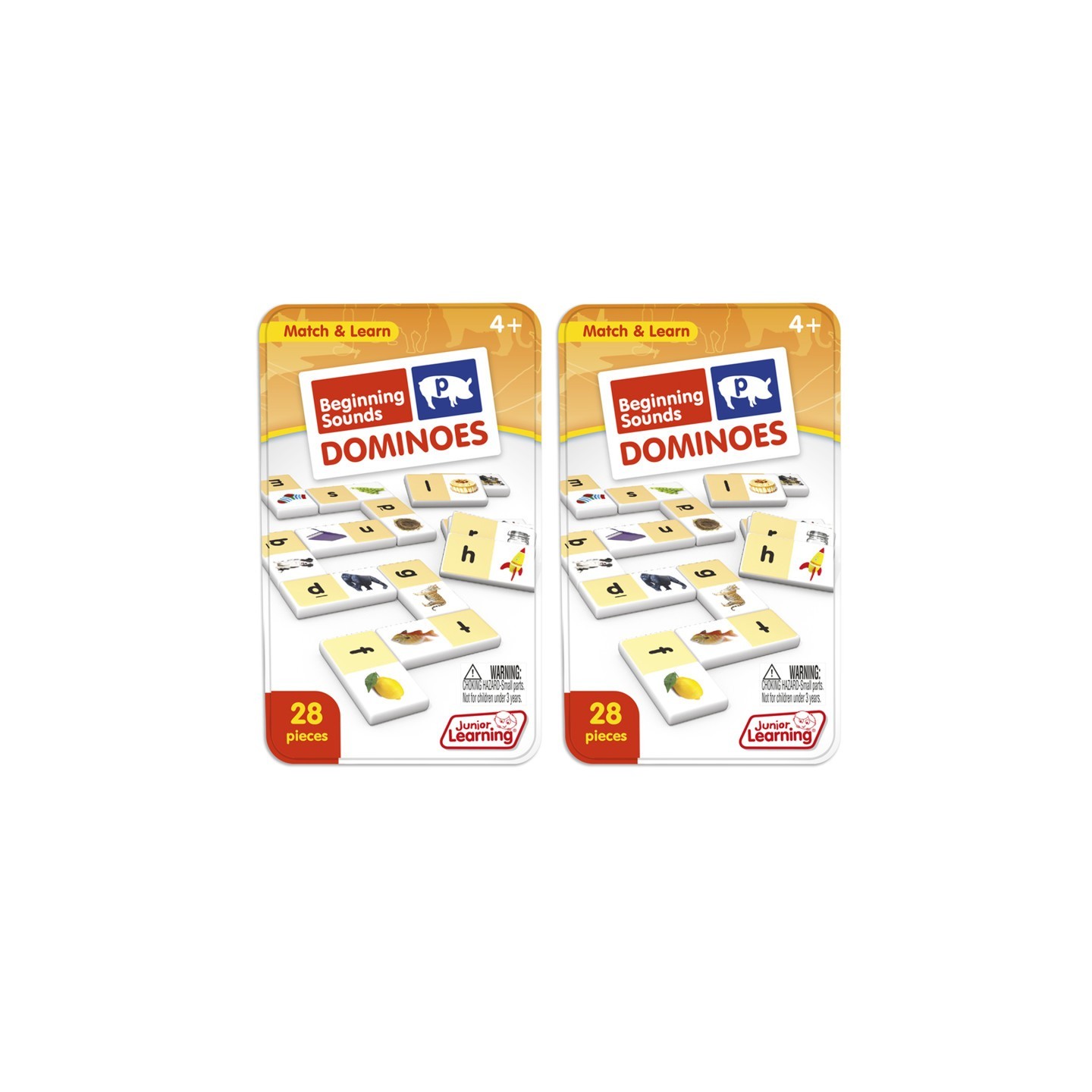 Junior Learning® Beginning Sounds Dominoes, 2 Sets