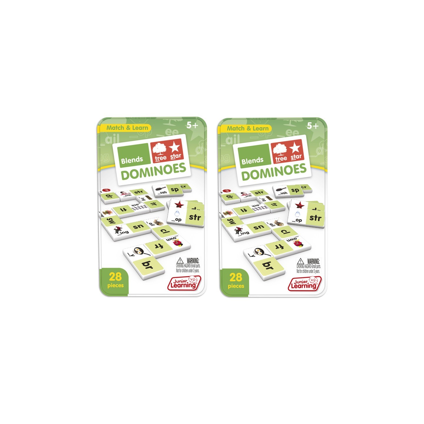 Junior Learning® Blends Dominoes, 2 Sets