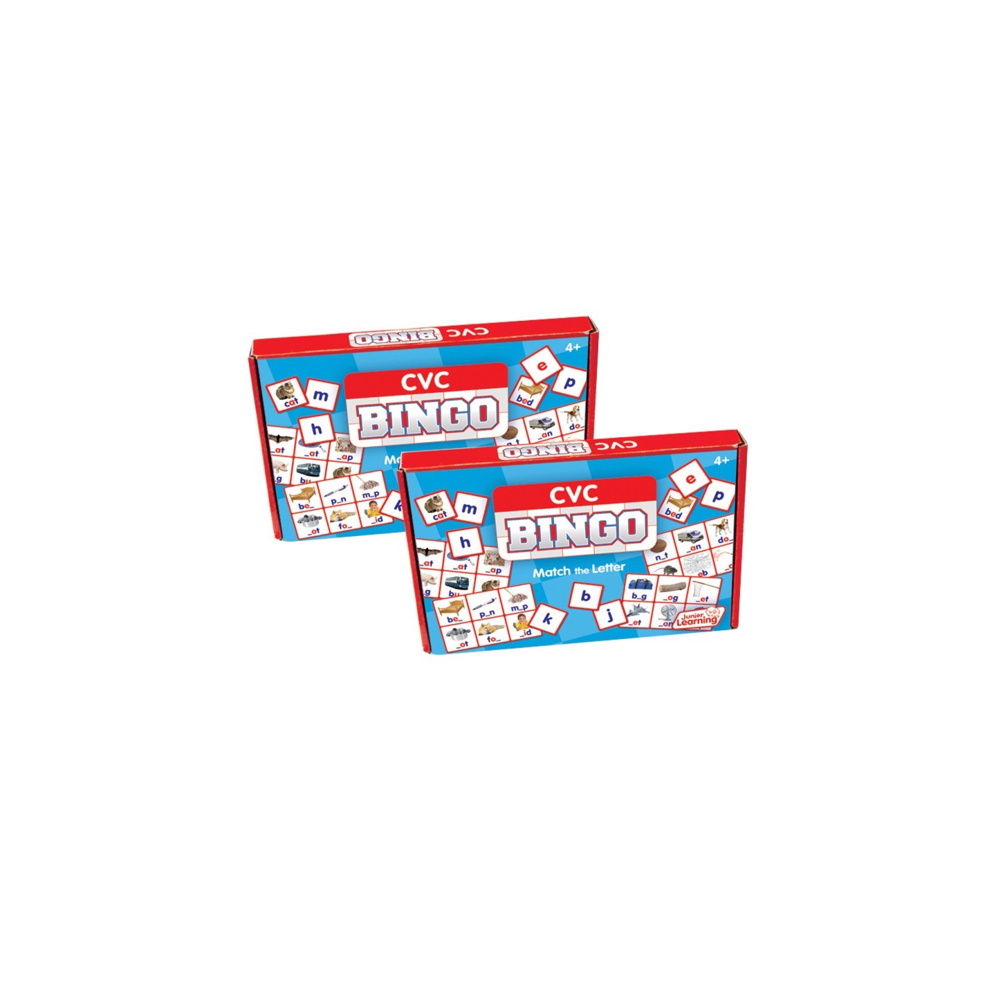 Junior Learning® CVC Bingo, Pack of 2