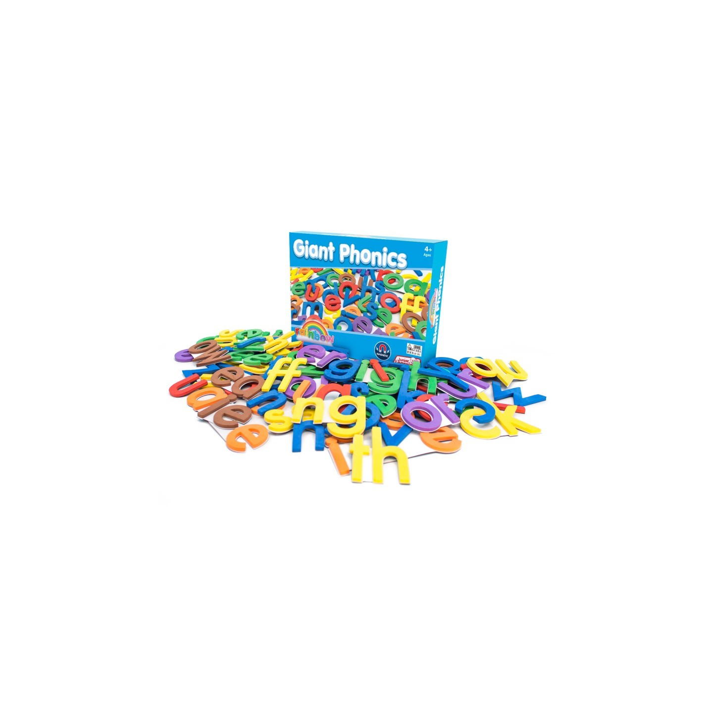 Junior Learning® Giant Rainbow Phonics, 84 Pieces