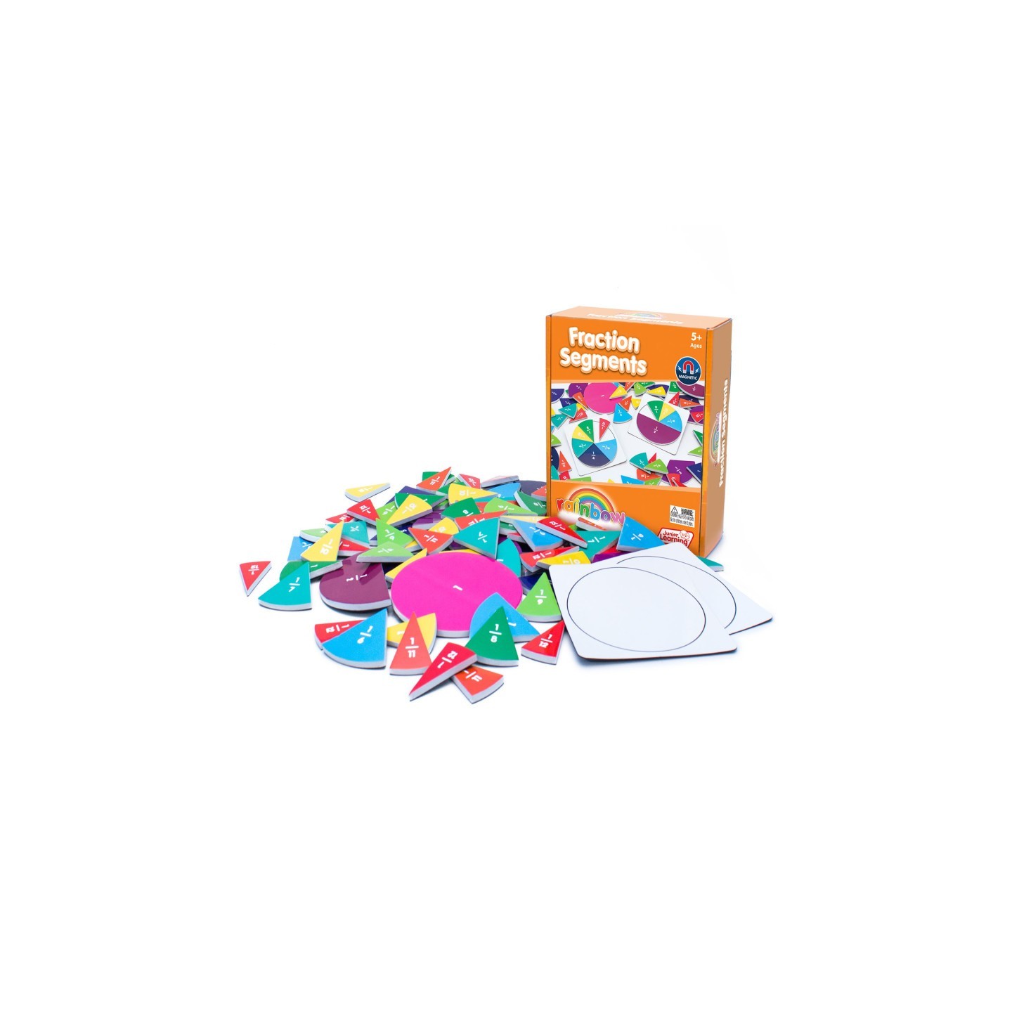 Junior Learning® Fraction Segments, 78 Pieces