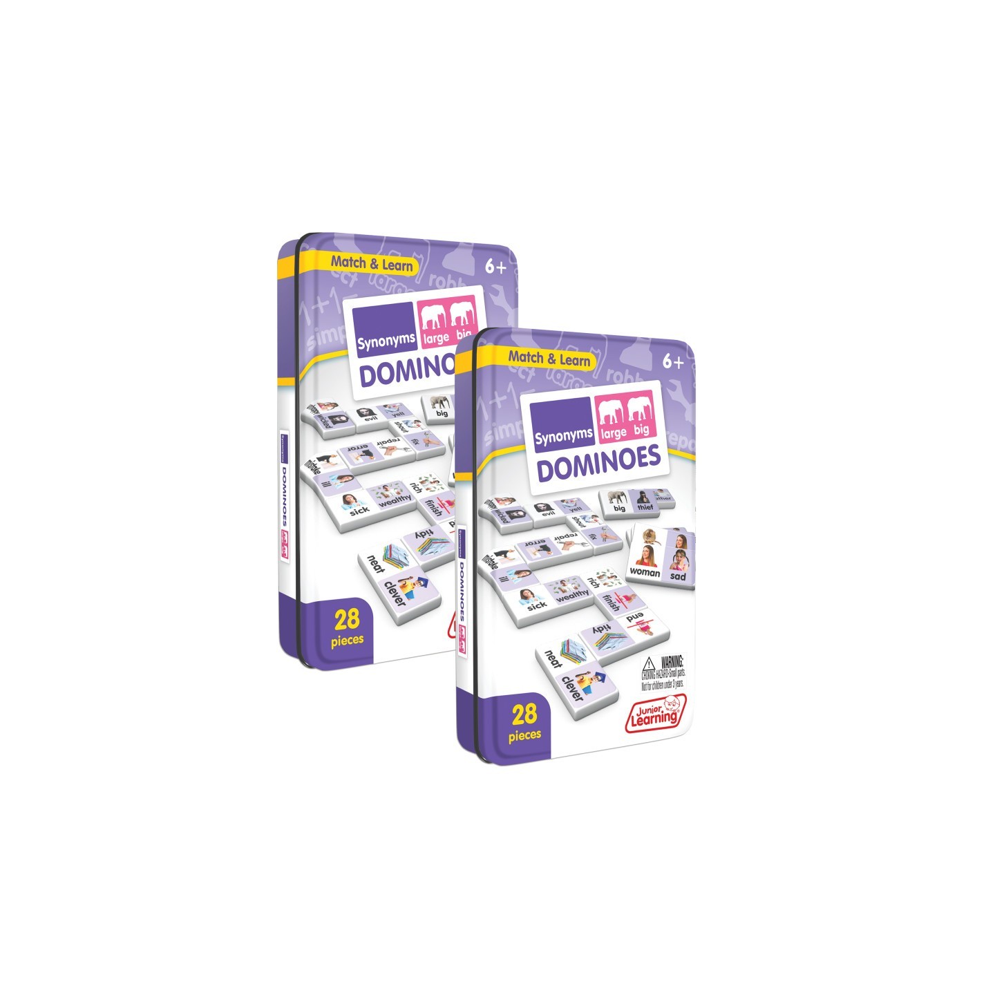 Junior Learning® Synonyms Match & Learn Dominoes, Pack of 2