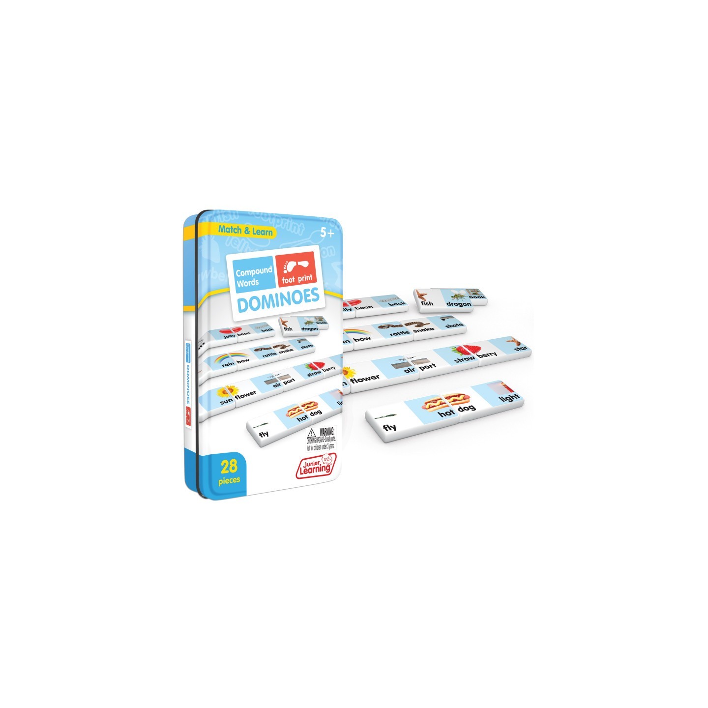 Junior Learning® Compound Words Match & Learn Dominoes