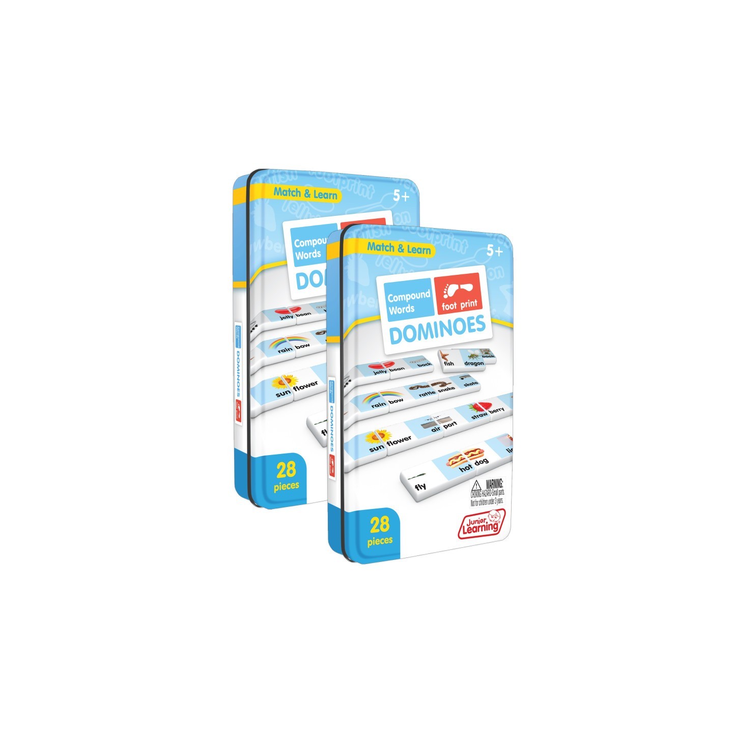 Junior Learning® Compound Words Match & Learn Dominoes, Pack of 2