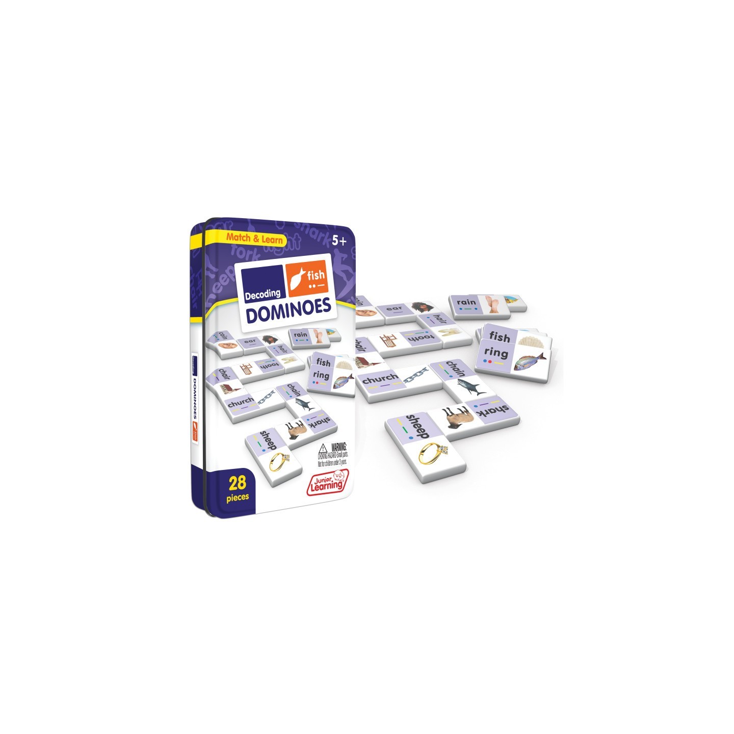 Junior Learning® Decoding Match & Learn Dominoes