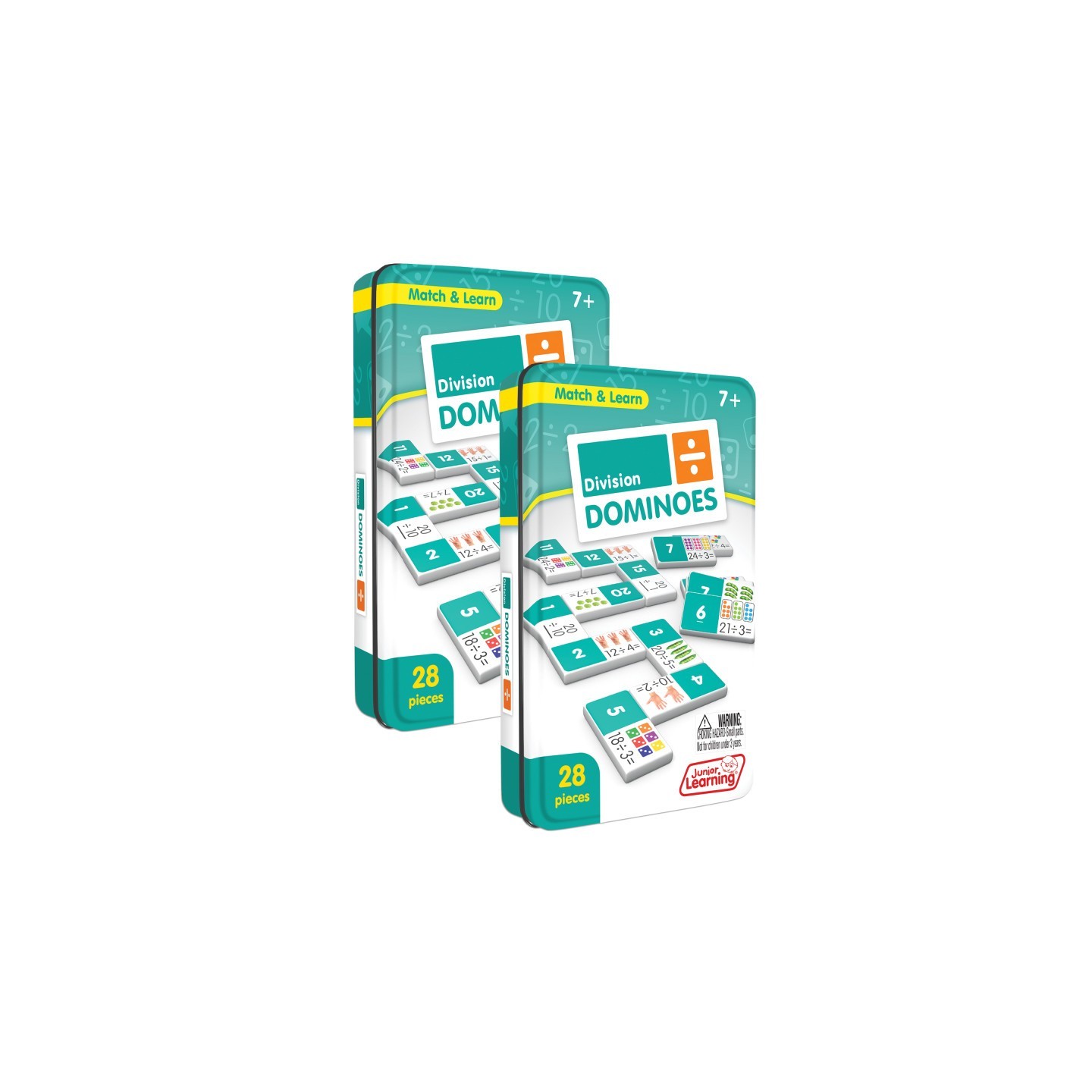 Junior Learning® Division Match & Learn Dominoes, Pack of 2