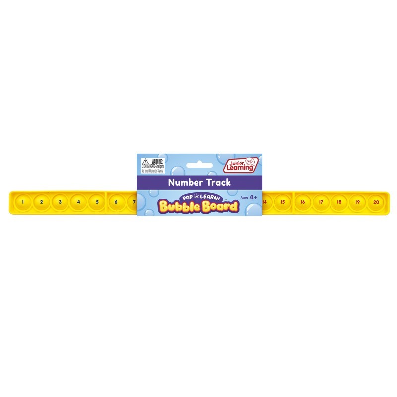 Junior Learning® Number Track Pop and Learn™ Bubble Board