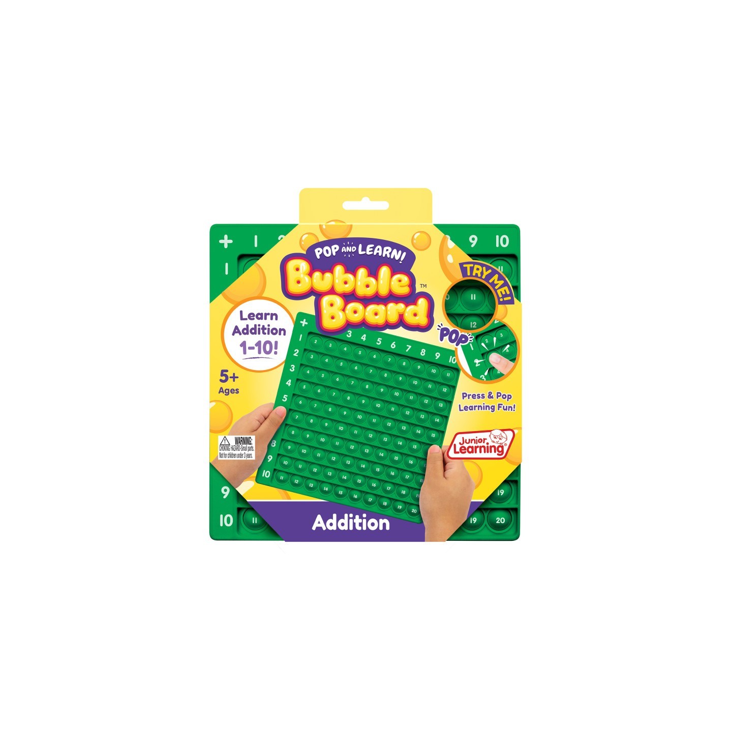 Junior Learning® Addition Pop and Learn™ Bubble Board