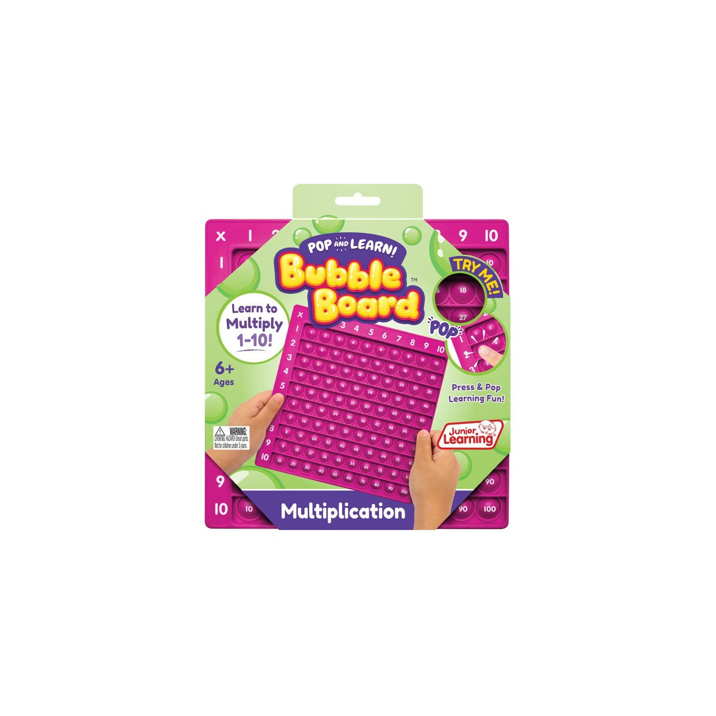 Junior Learning® Multiplication Pop and Learn™ Bubble Board