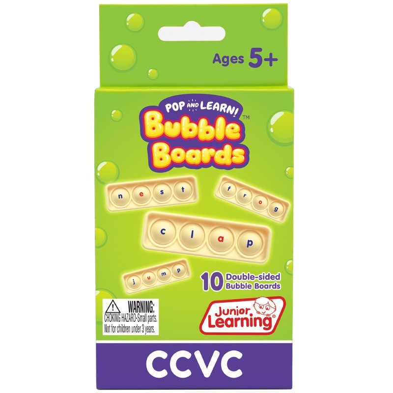Junior Learning® CVCC Bubble Boards, Set of 10