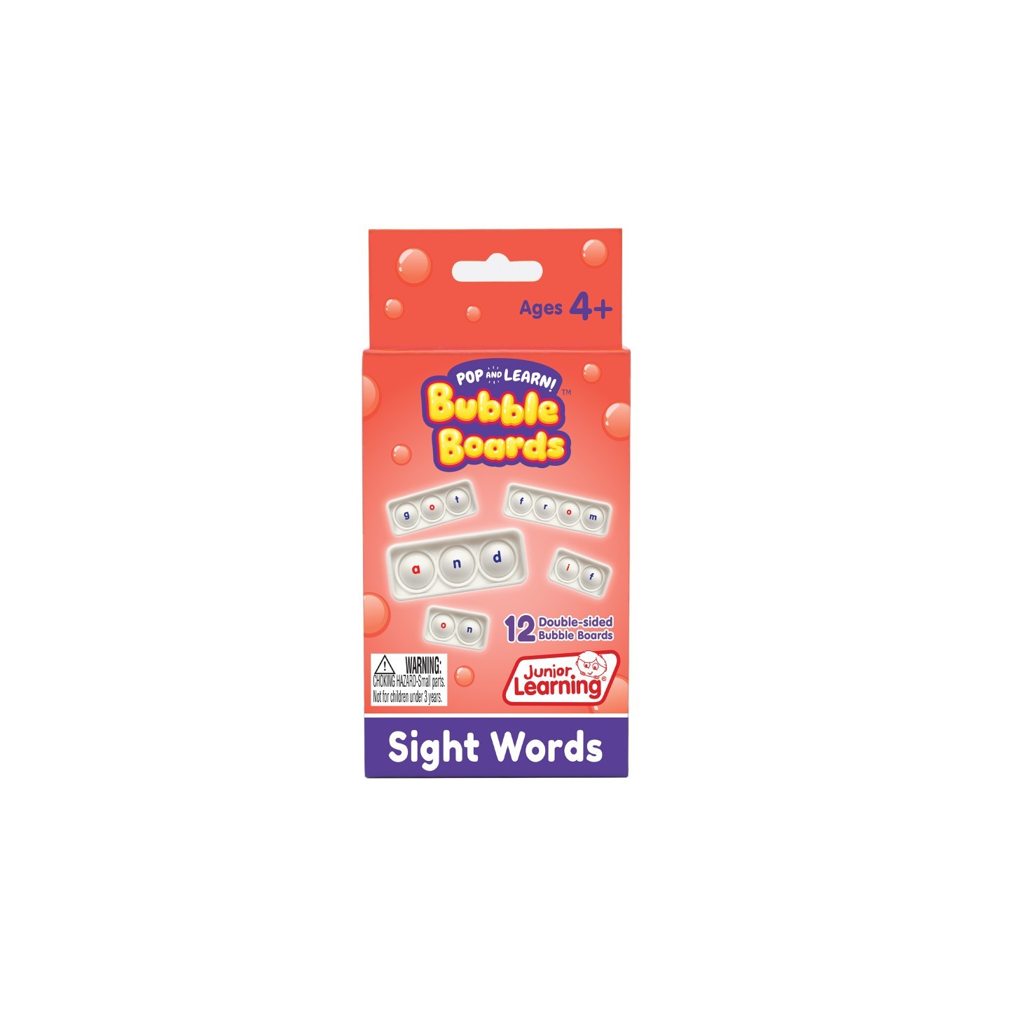 Junior Learning® Sight Word Bubble Boards, Set of 12