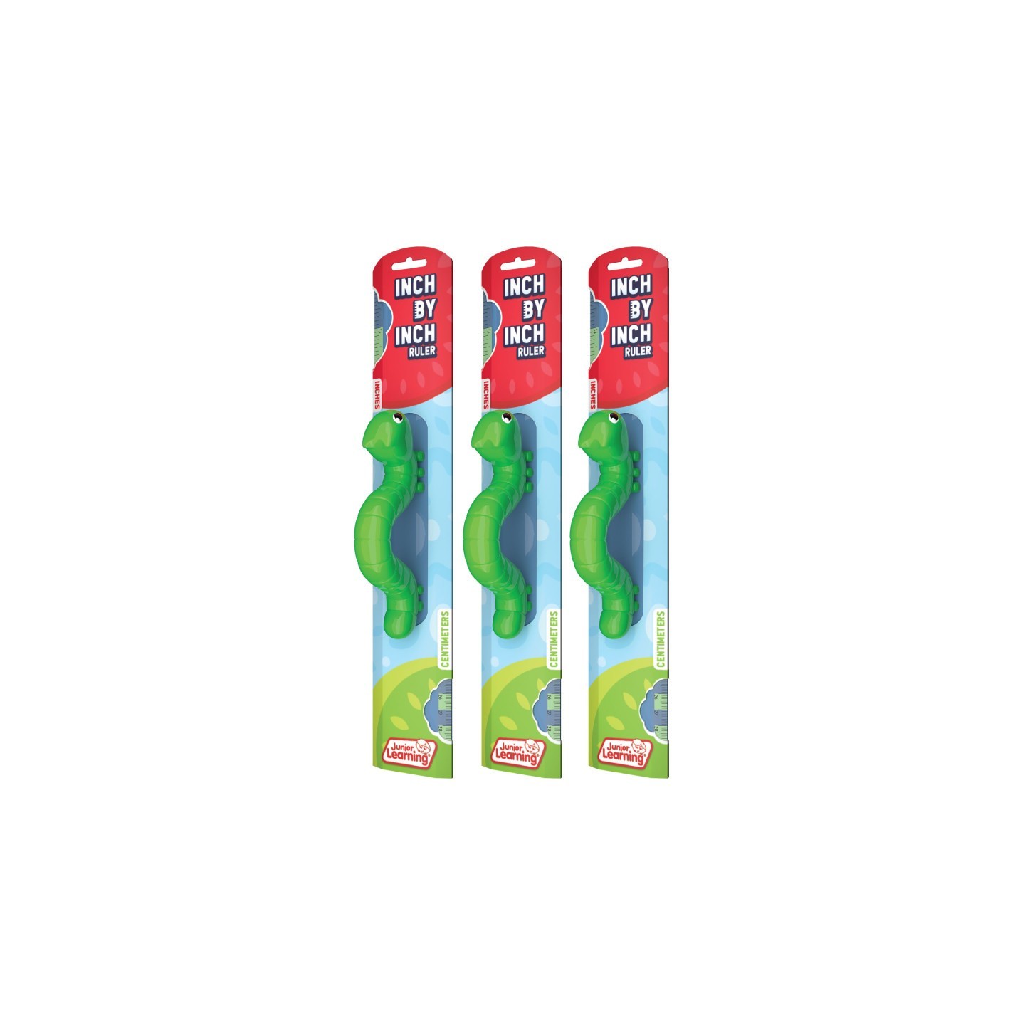 Junior Learning® Inch by Inch Ruler, Pack of 3