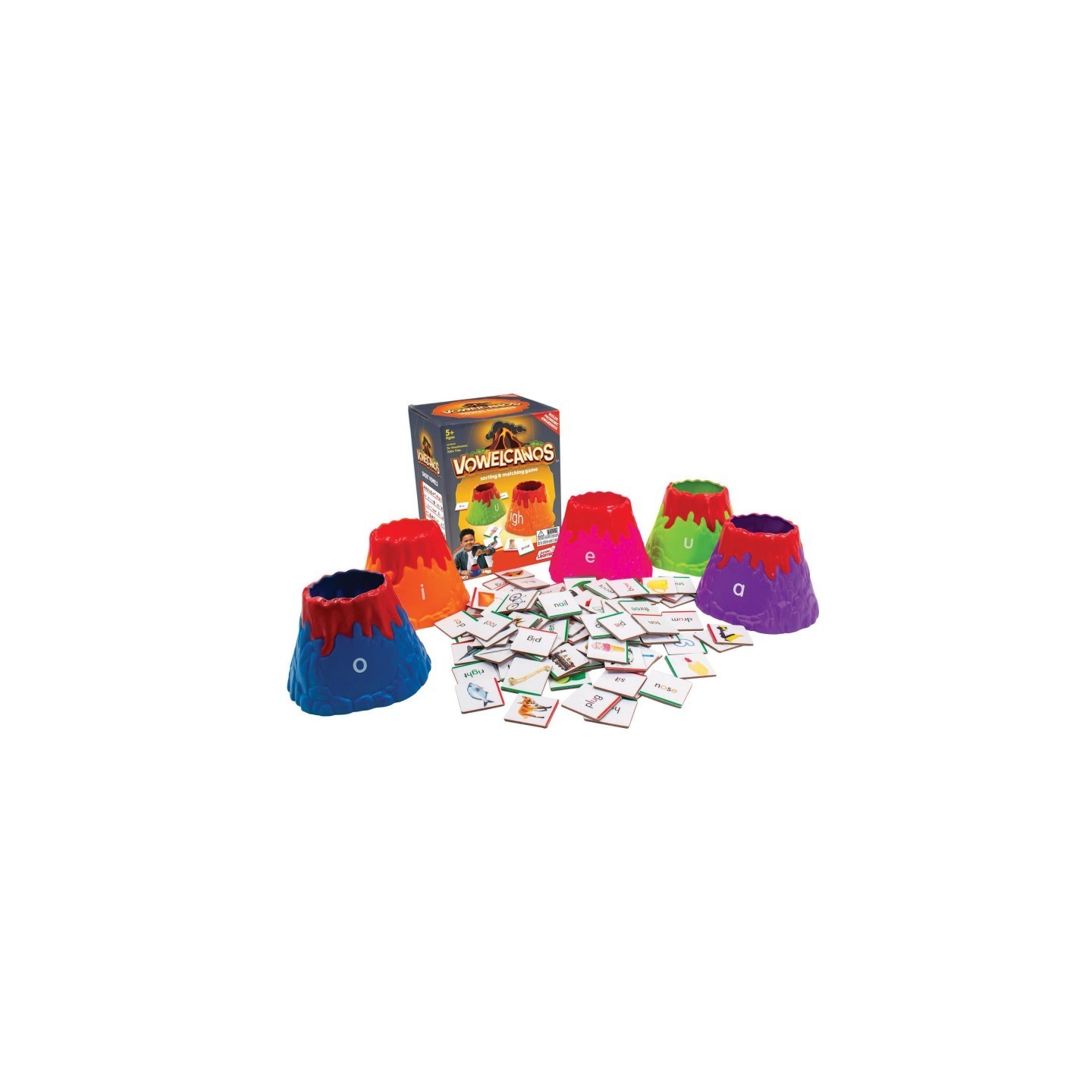 Junior Learning® Vowelcanos Vowel Matching Game